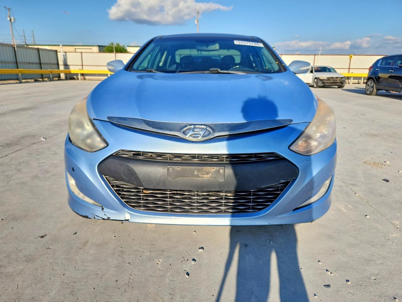 2015 Hyundai Sonata Hybrid Limited Blue vin: KMHEC4A46FA120843