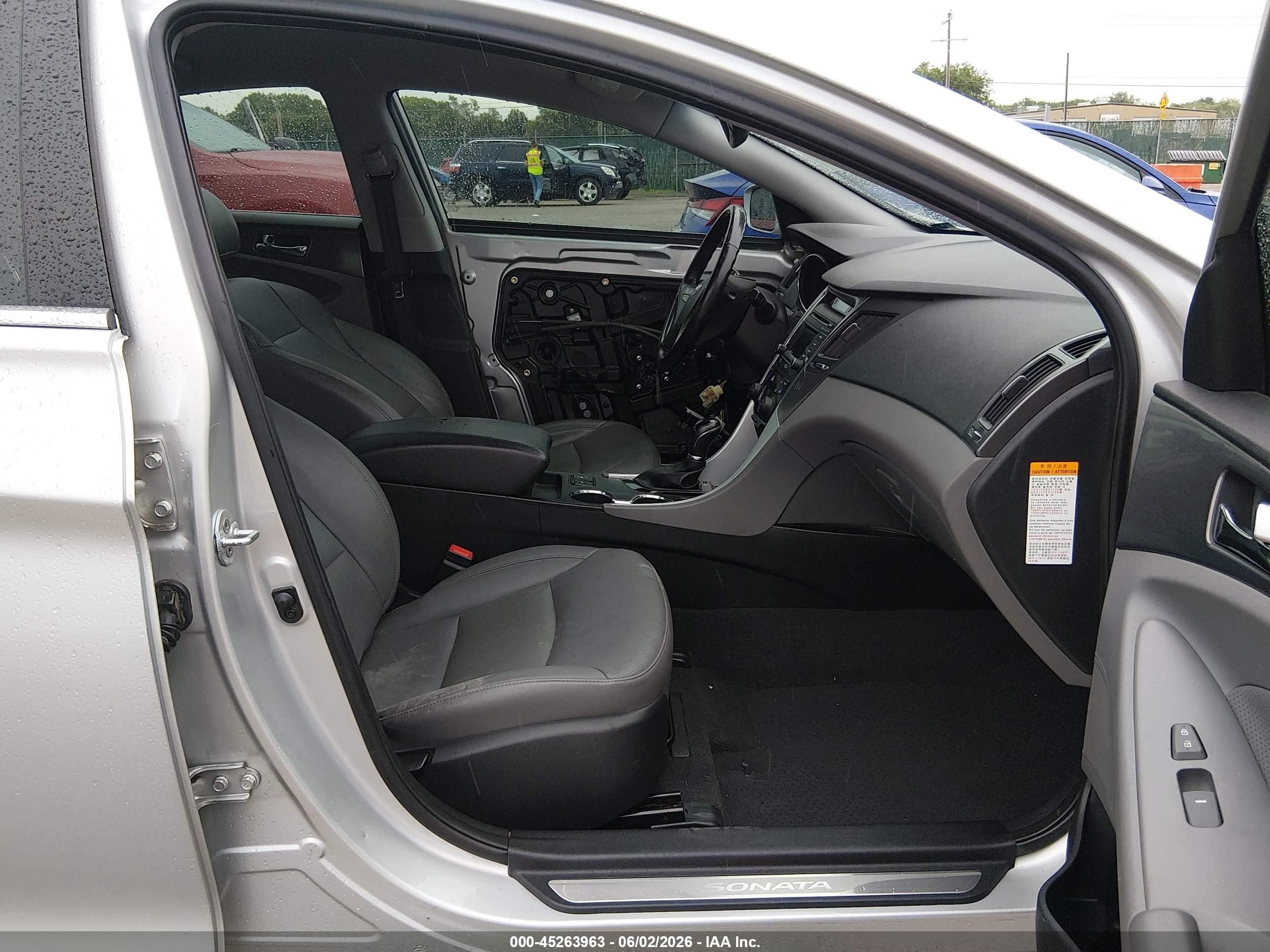 2015 Hyundai Sonata Hybrid Limited Silver vin: KMHEC4A46FA121586