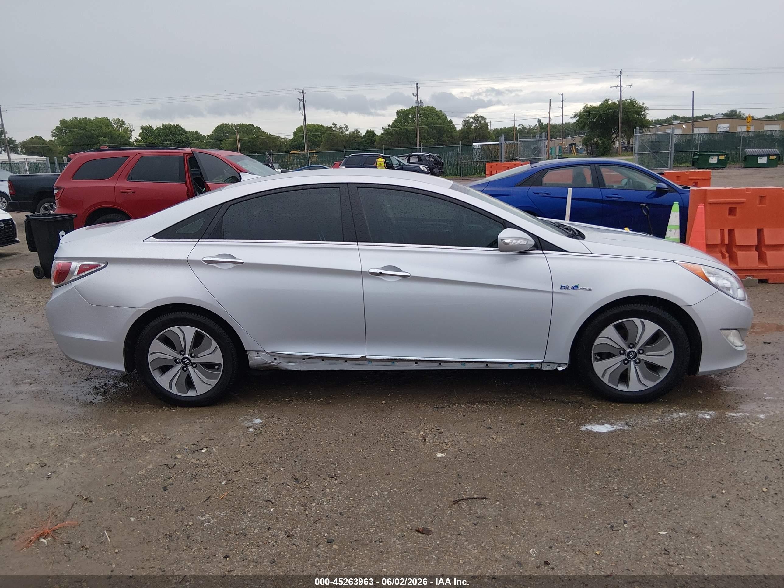 2015 Hyundai Sonata Hybrid Limited Silver vin: KMHEC4A46FA121586