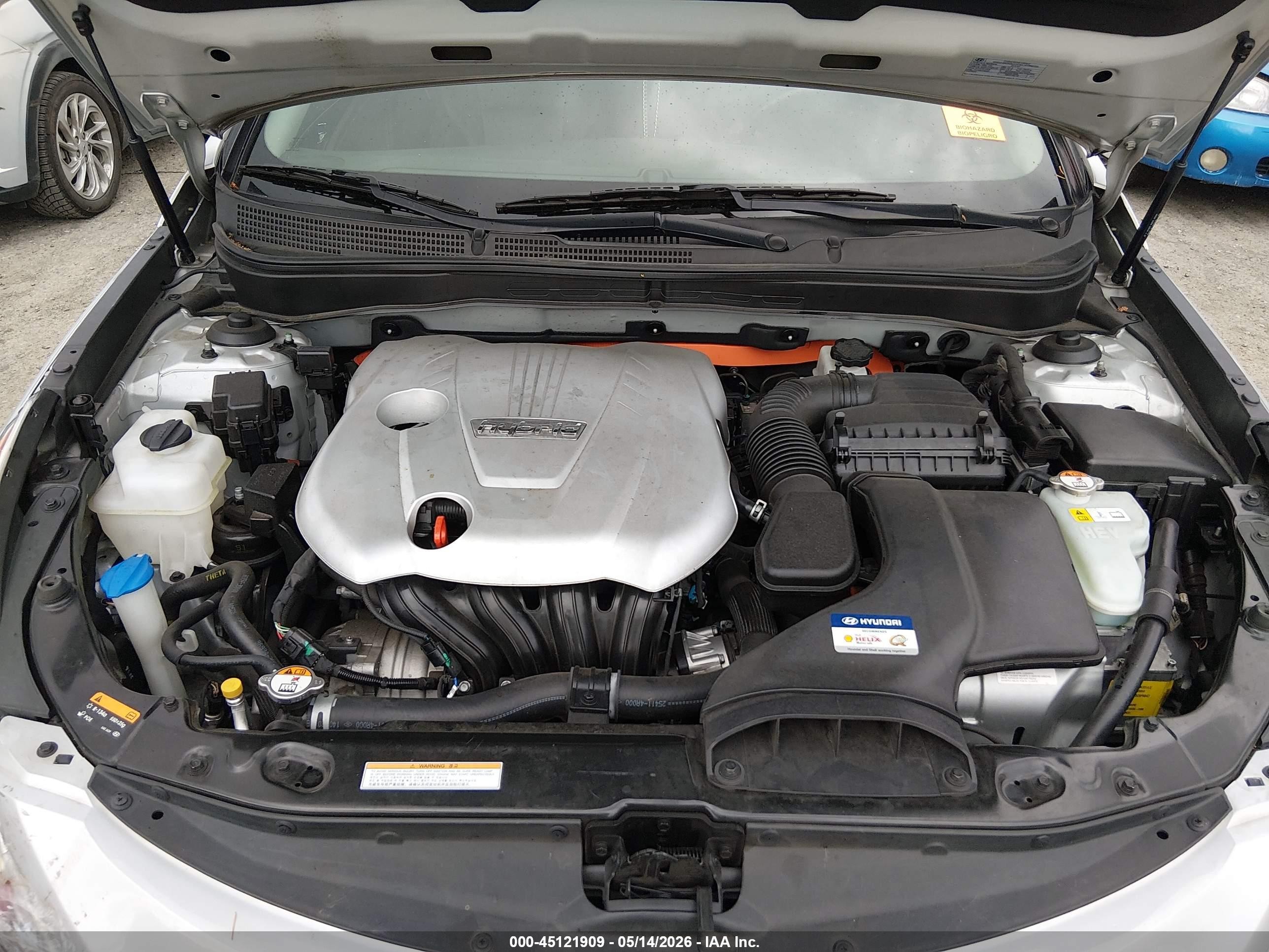 2015 Hyundai Sonata Hybrid Limited Silver vin: KMHEC4A46FA123483