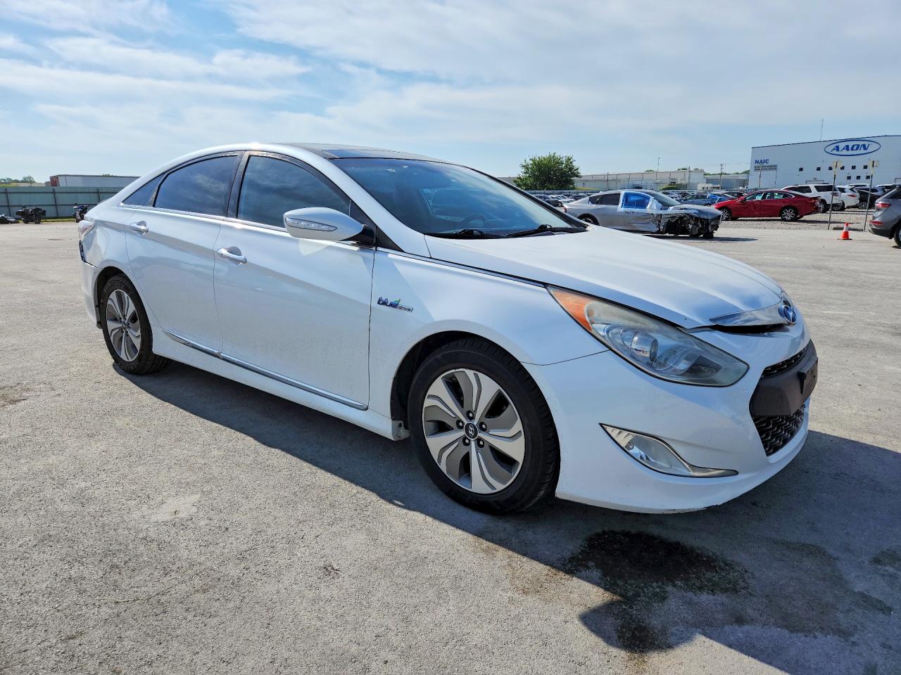 2015 Hyundai Sonata Hybrid Limited White vin: KMHEC4A46FA123788