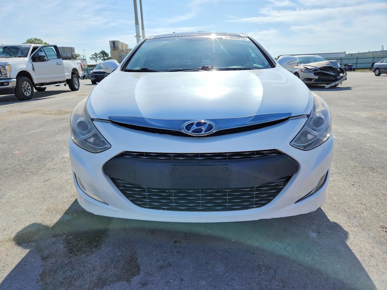 2015 Hyundai Sonata Hybrid Limited White vin: KMHEC4A46FA123788