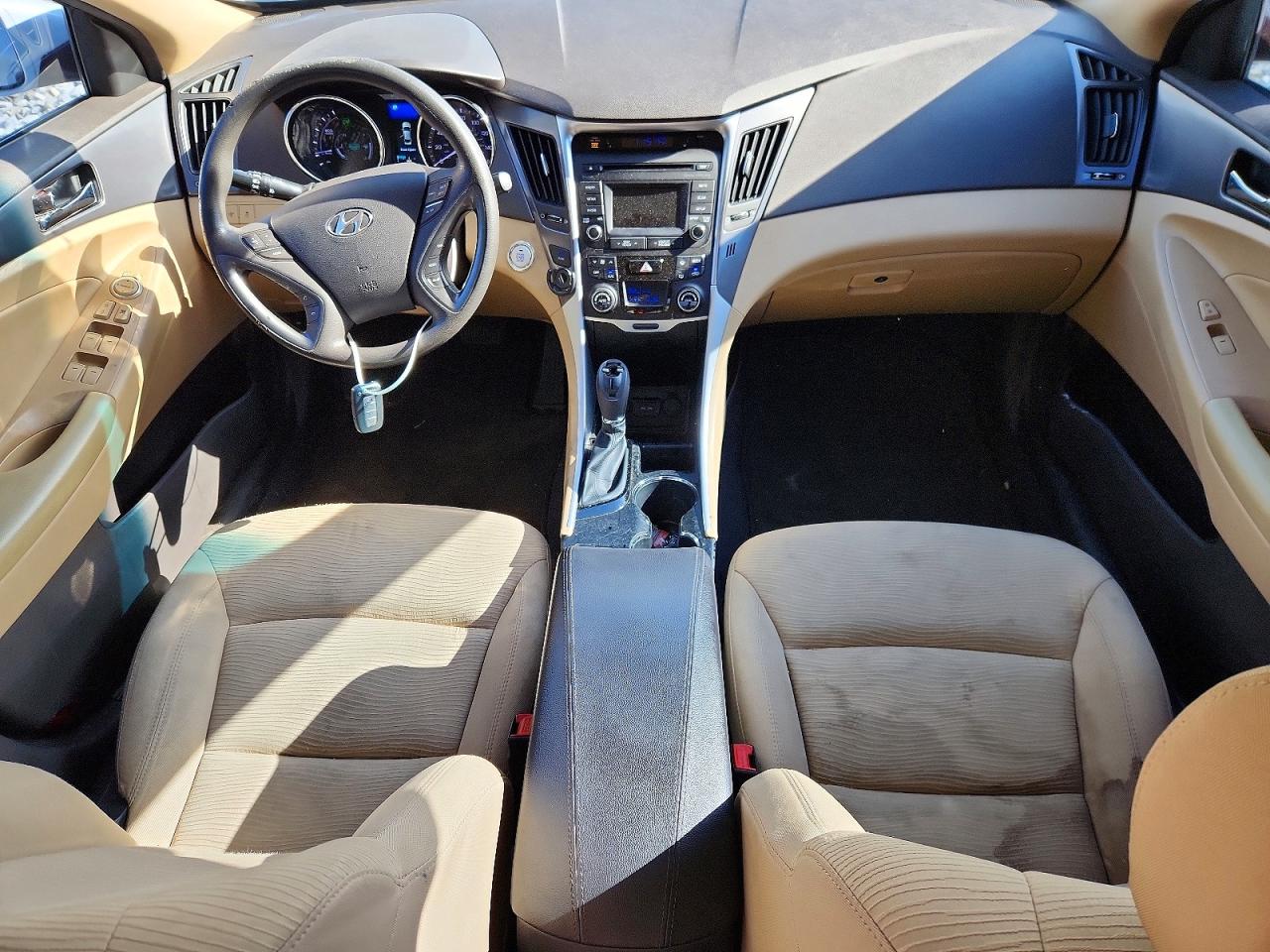 2015 Hyundai Sonata Hybrid Base Белый vin: KMHEC4A46FA127730