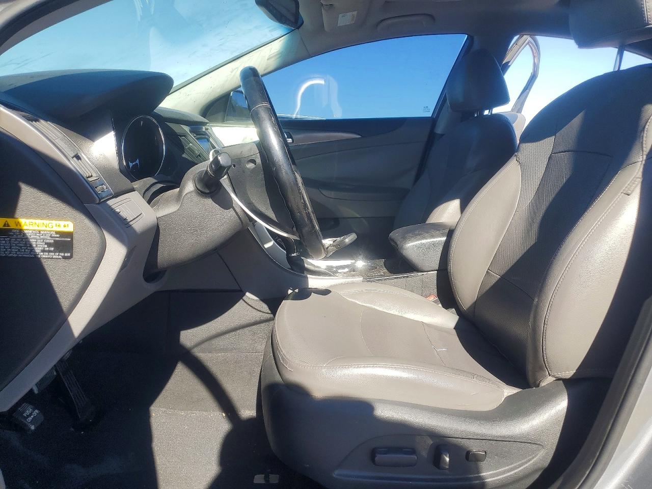 2015 Hyundai Sonata Hybrid Limited Silver vin: KMHEC4A46FA131728