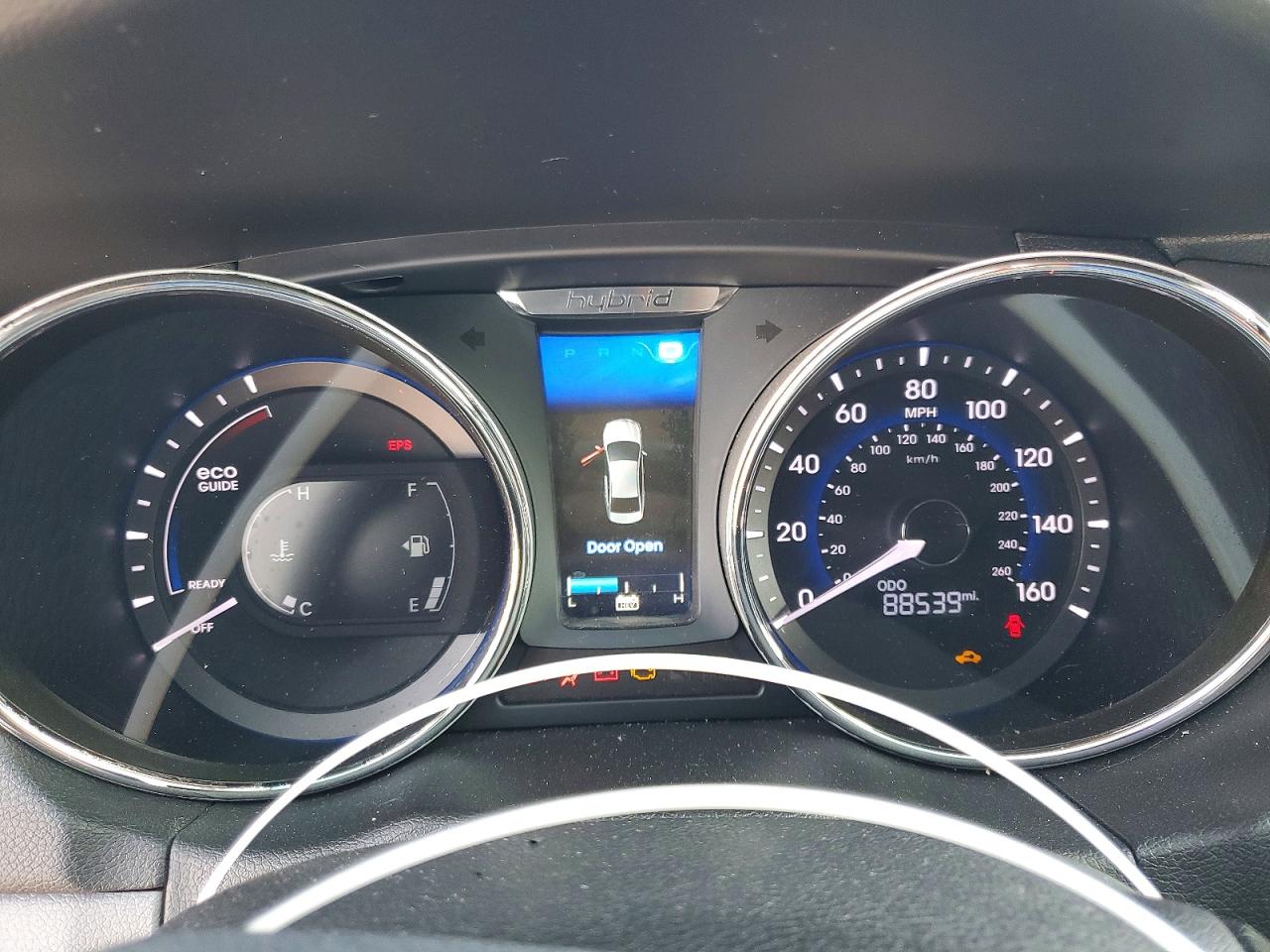 2015 Hyundai Sonata Hybrid Black vin: KMHEC4A46FA134631
