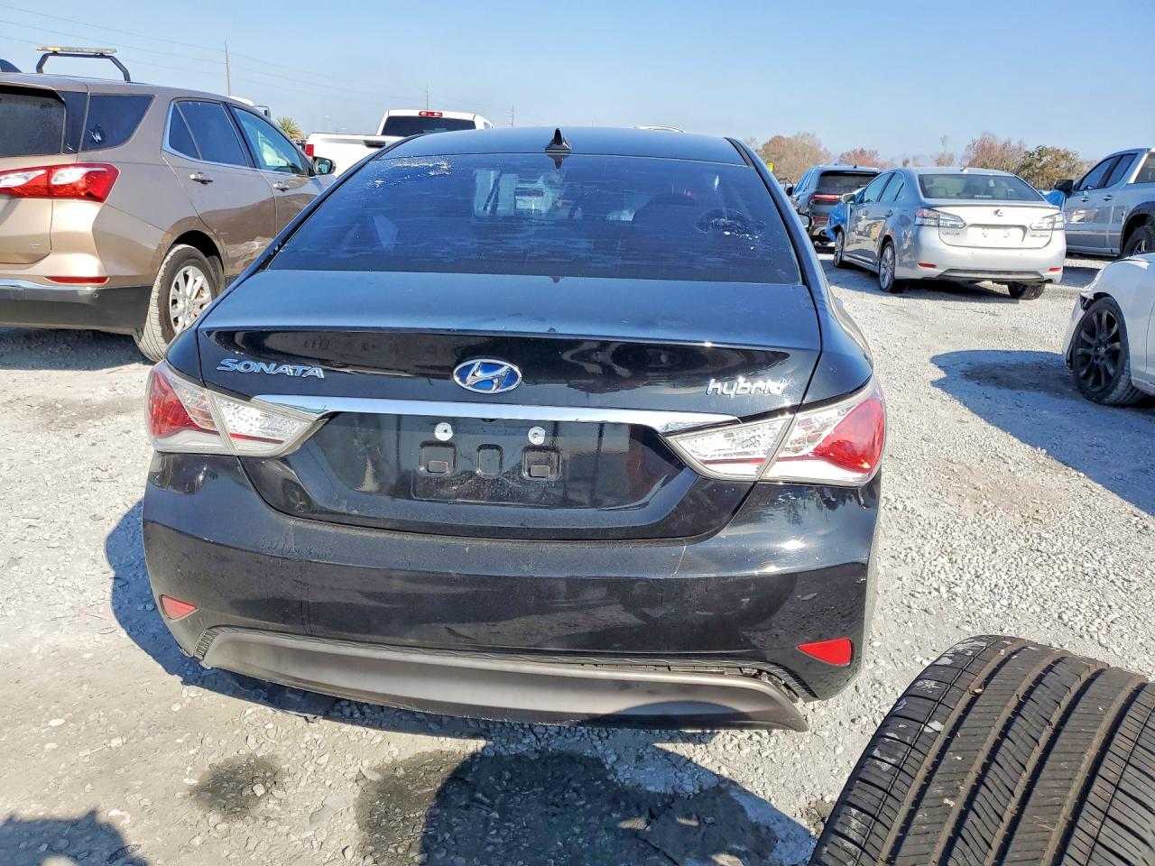 2015 Hyundai Sonata Hybrid Black vin: KMHEC4A46FA134631