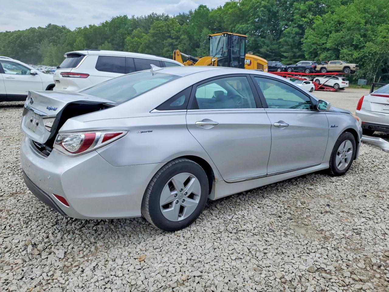 2011 Hyundai Sonata Hybrid Silver vin: KMHEC4A47BA005985