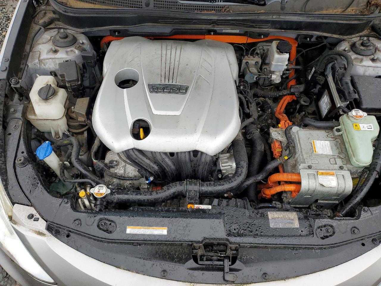 2011 Hyundai Sonata Hybrid Silver vin: KMHEC4A47BA015528