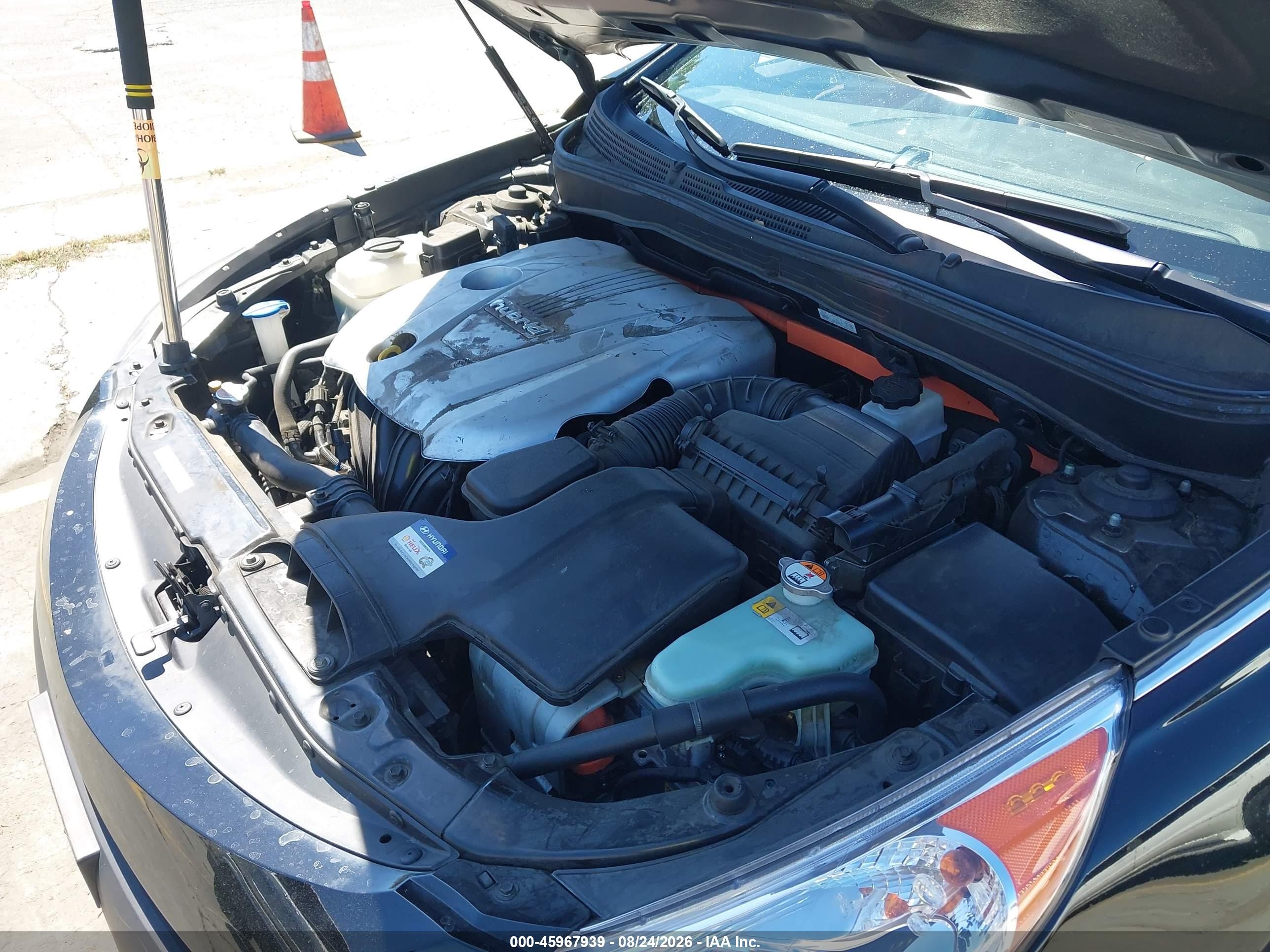 2011 Hyundai Sonata Hybrid Black vin: KMHEC4A47BA016551