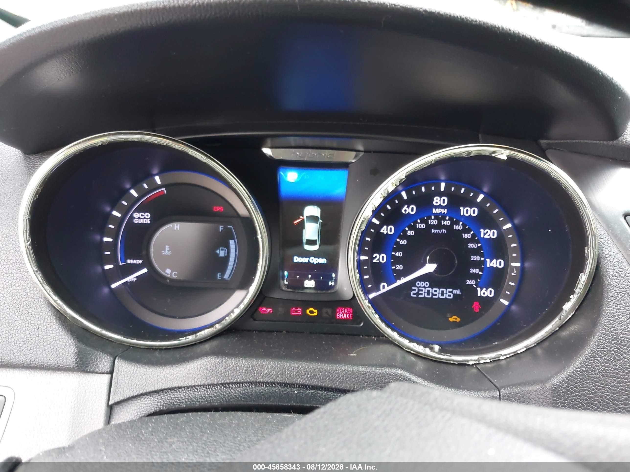 2012 Hyundai Sonata Hybrid   Gray vin: KMHEC4A47CA025462