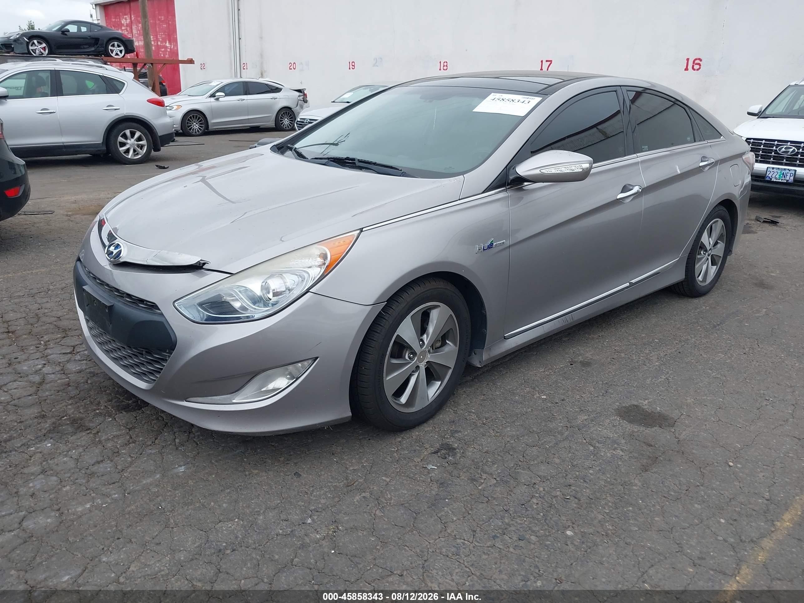 2012 Hyundai Sonata Hybrid   Gray vin: KMHEC4A47CA025462