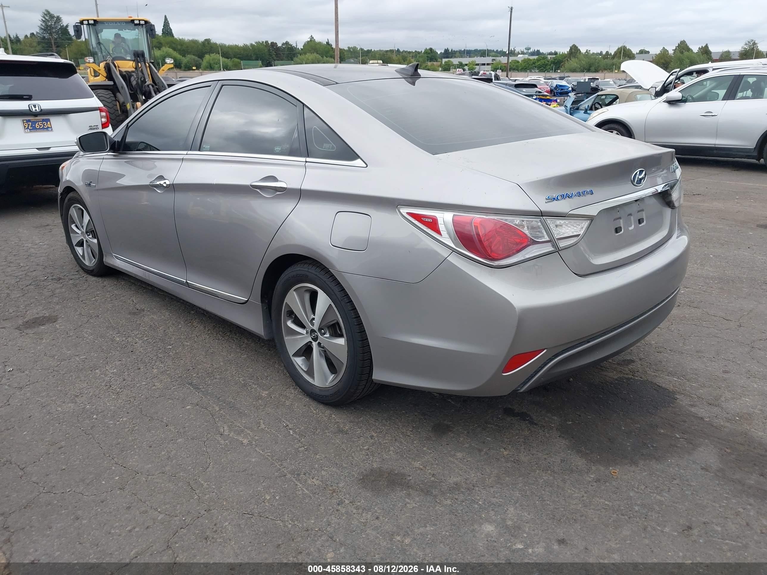 2012 Hyundai Sonata Hybrid   Gray vin: KMHEC4A47CA025462