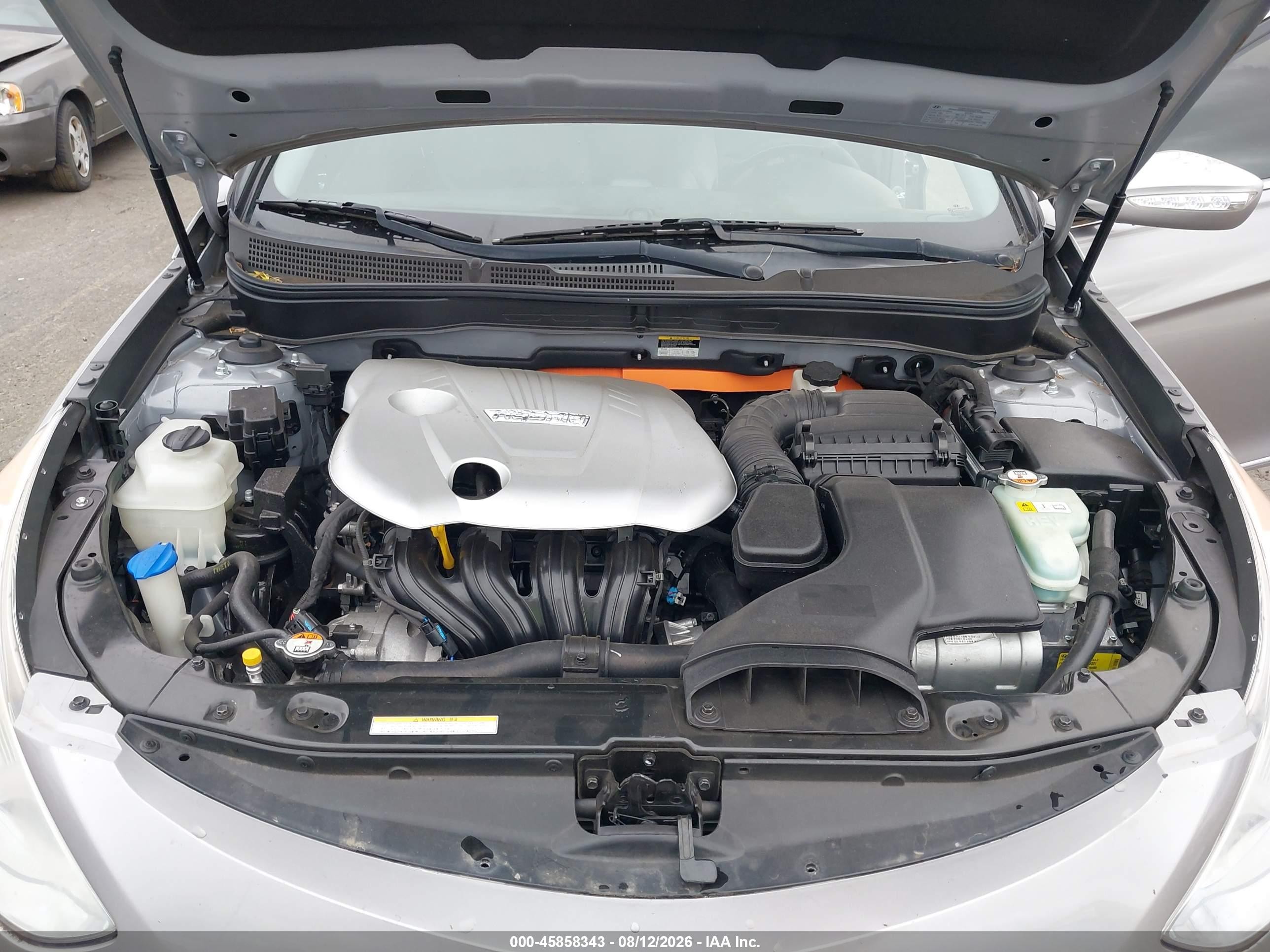 2012 Hyundai Sonata Hybrid   Gray vin: KMHEC4A47CA025462