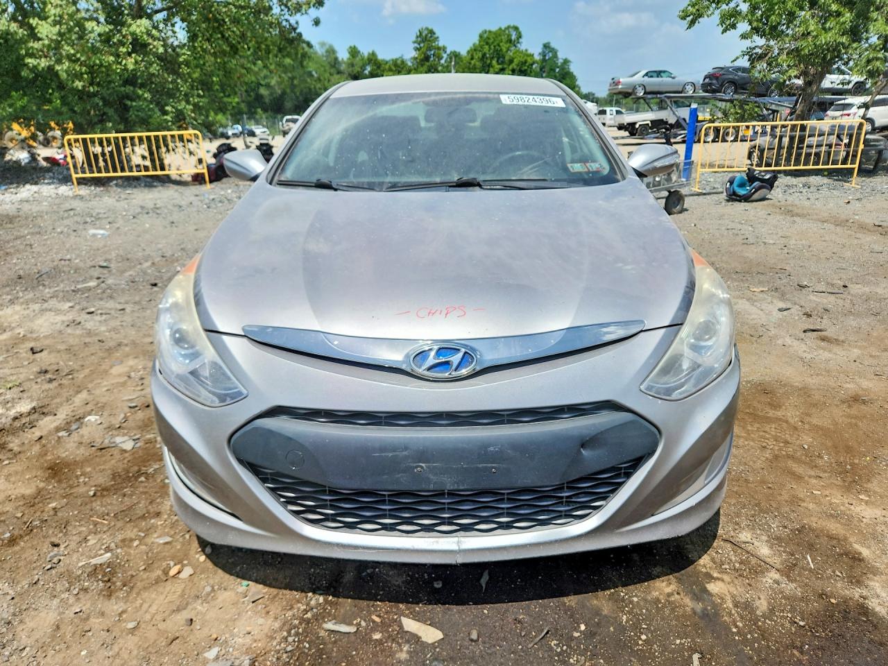 2012 Hyundai Sonata Hybrid Silver vin: KMHEC4A47CA030581