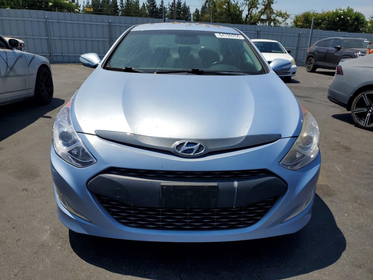 2012 Hyundai Sonata Hybrid Blue vin: KMHEC4A47CA034727