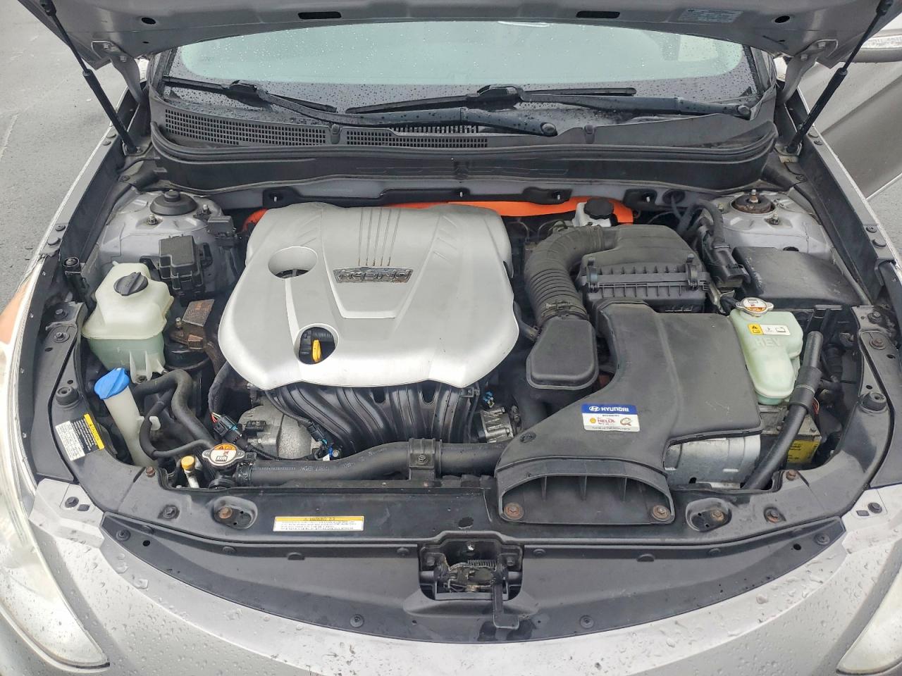 2012 Hyundai Sonata Hybrid Gray vin: KMHEC4A47CA054329