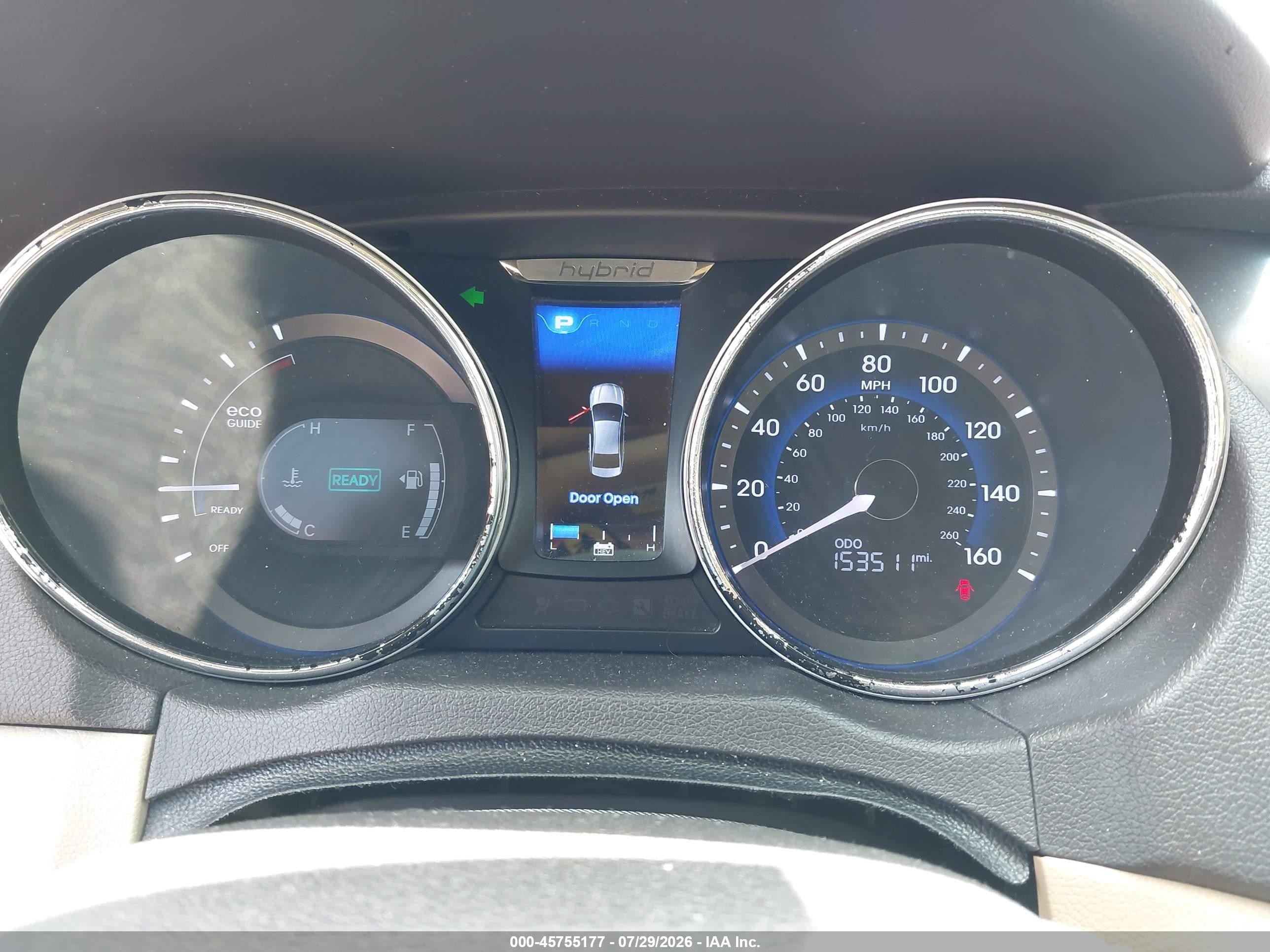 2013 Hyundai Sonata Hybrid   White vin: KMHEC4A47DA050525
