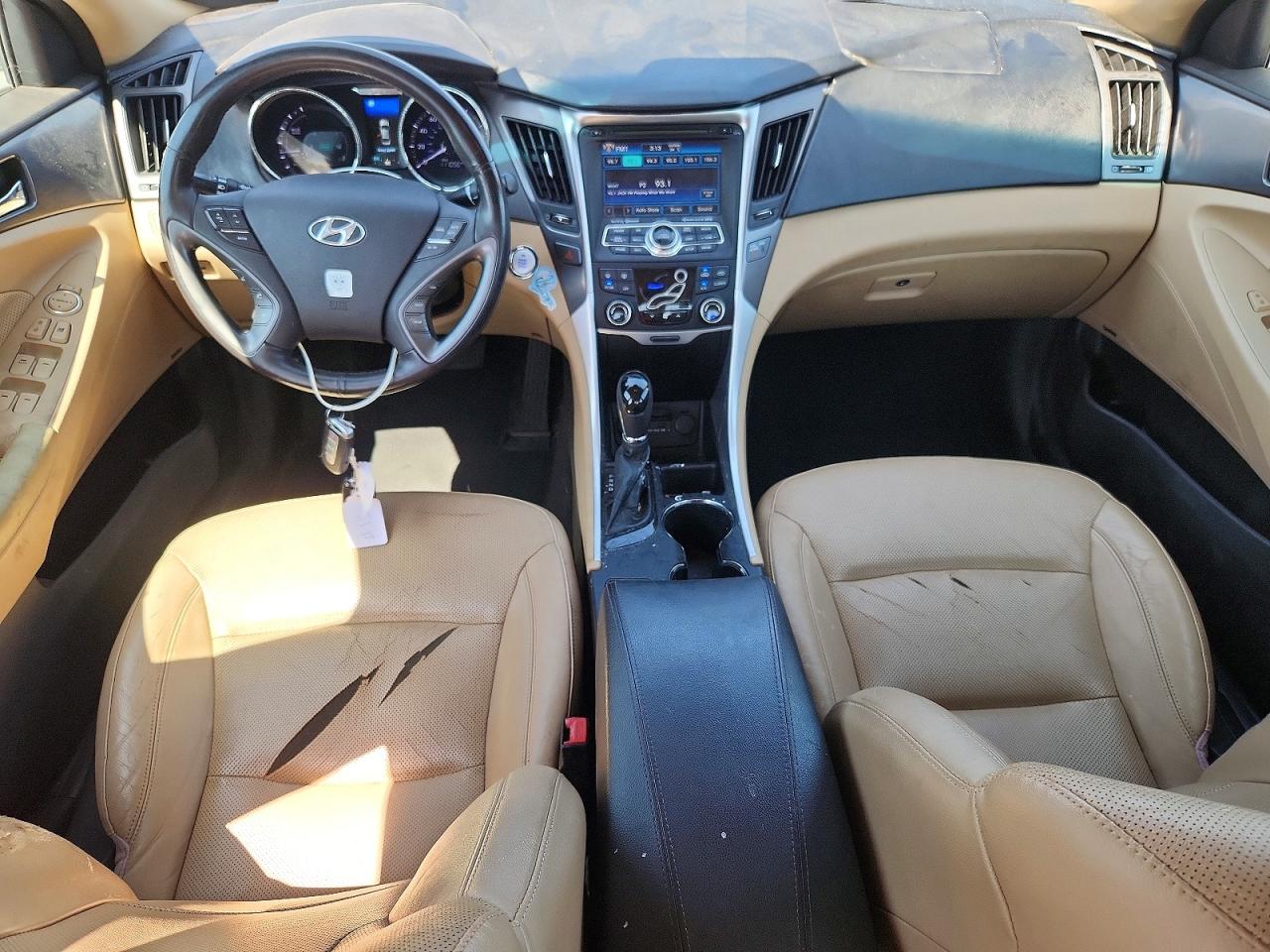 2013 Hyundai Sonata Hybrid White vin: KMHEC4A47DA067115