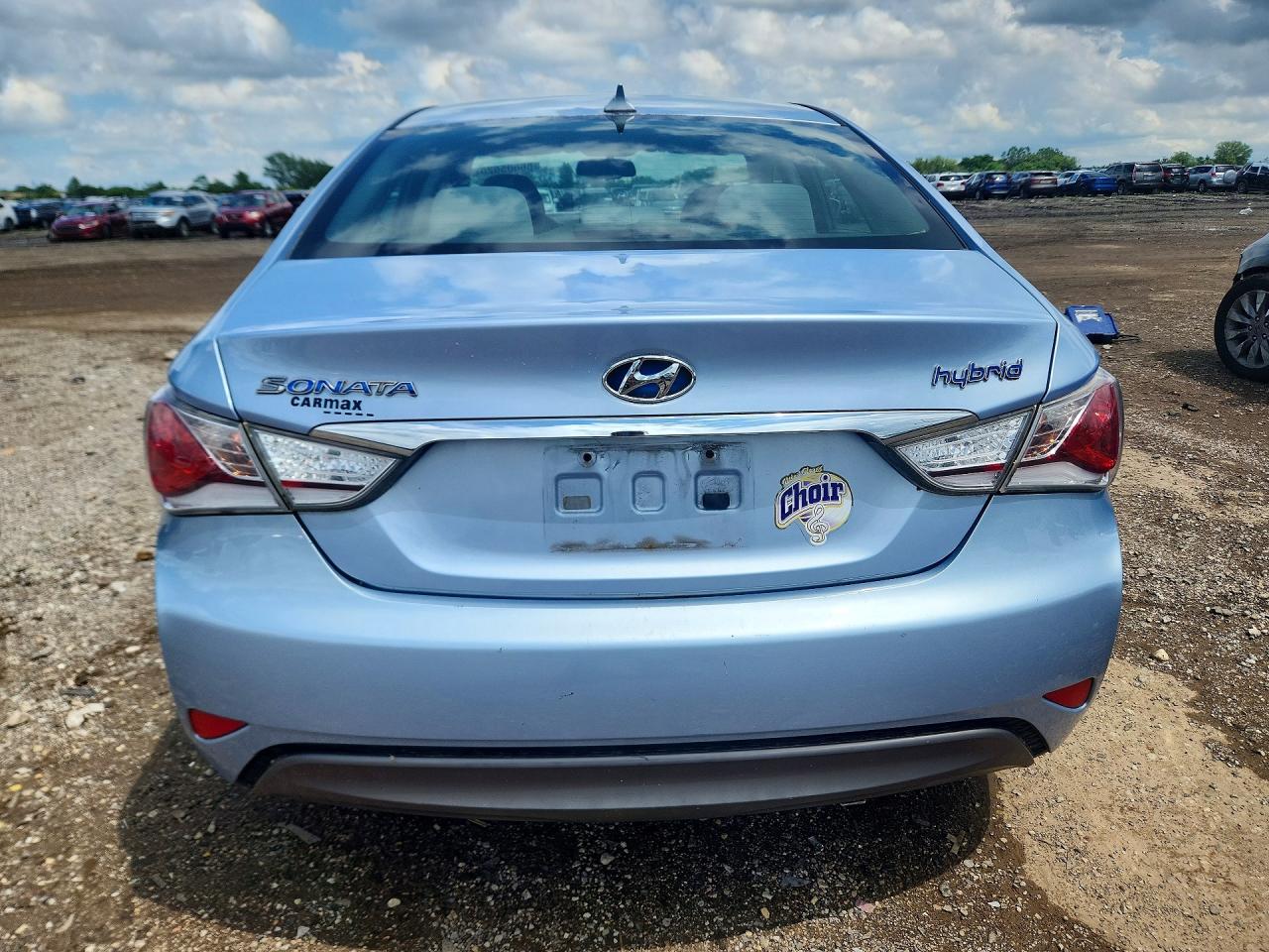2013 Hyundai Sonata Hybrid Blue vin: KMHEC4A47DA069656