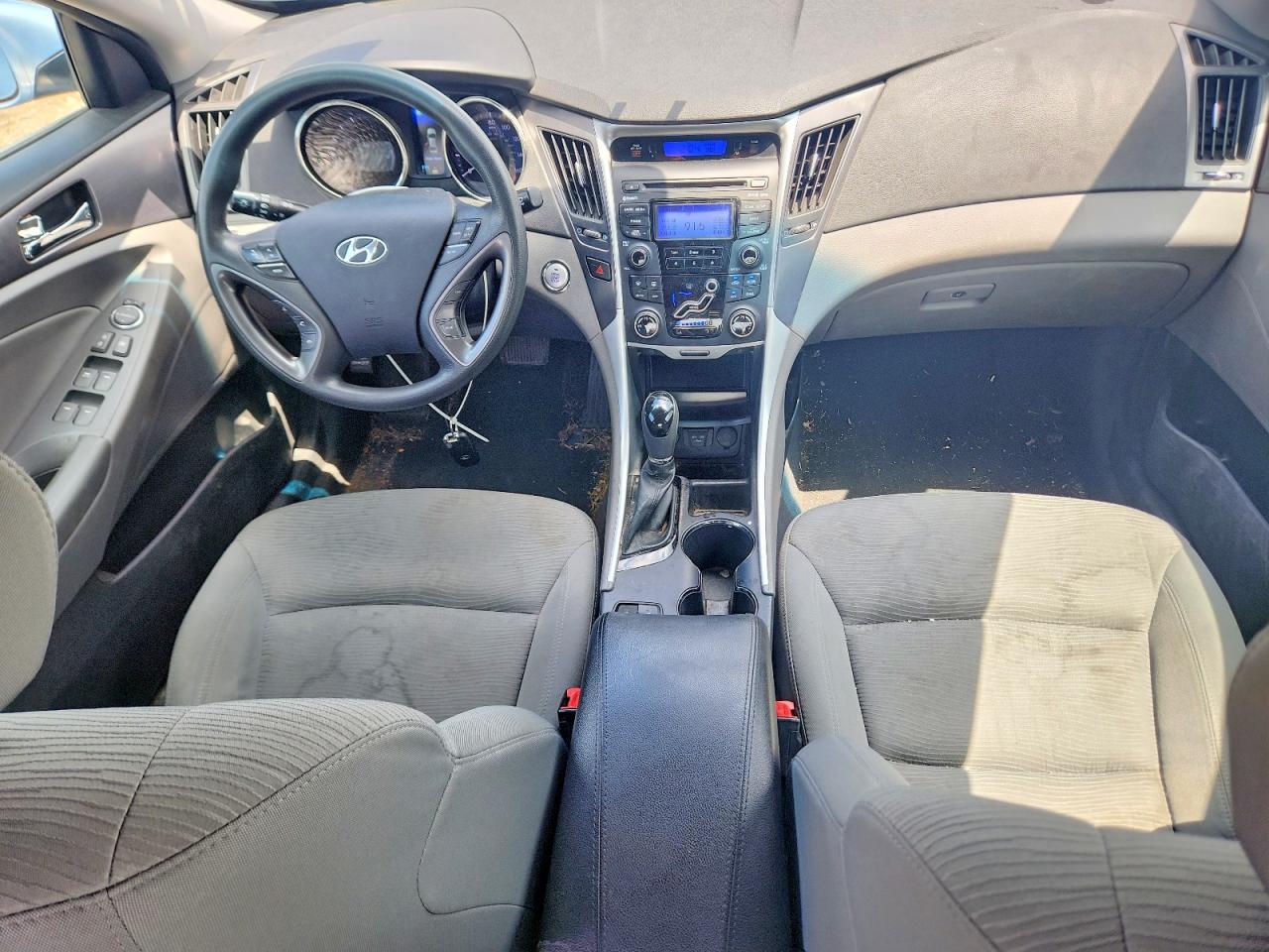 2013 Hyundai Sonata Hybrid Blue vin: KMHEC4A47DA069656
