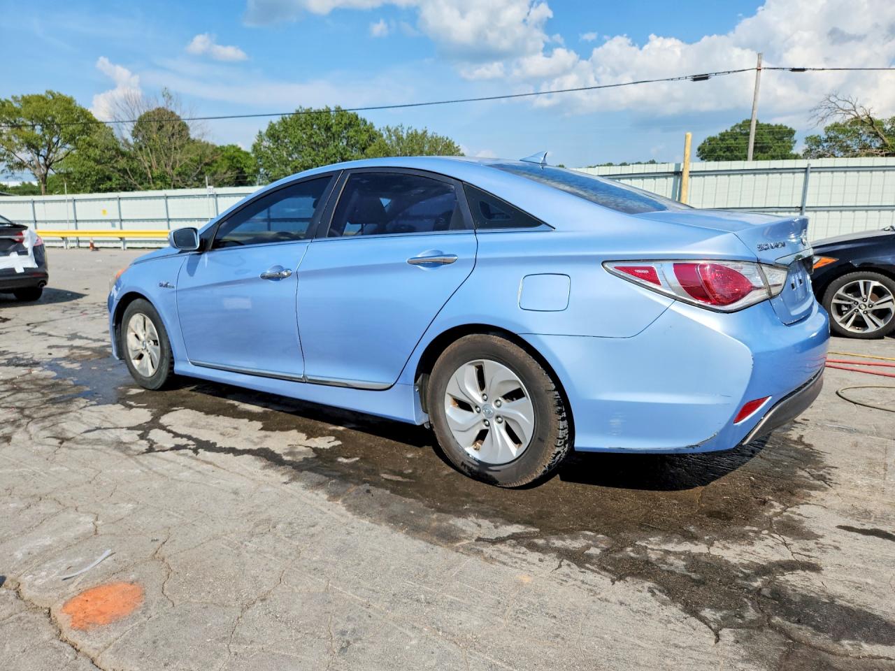 2013 Hyundai Sonata Hybrid Blue vin: KMHEC4A47DA078583