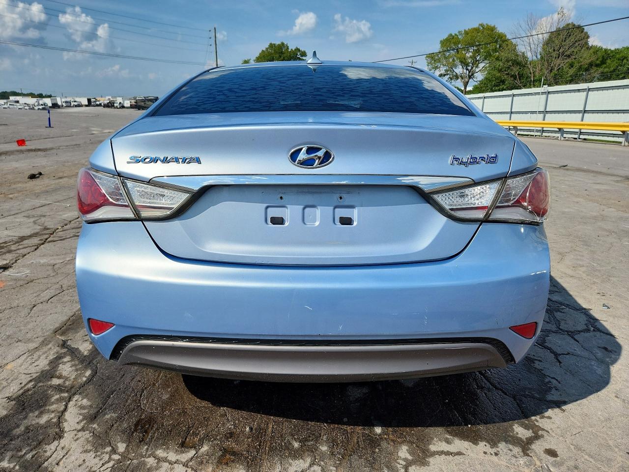 2013 Hyundai Sonata Hybrid Blue vin: KMHEC4A47DA078583
