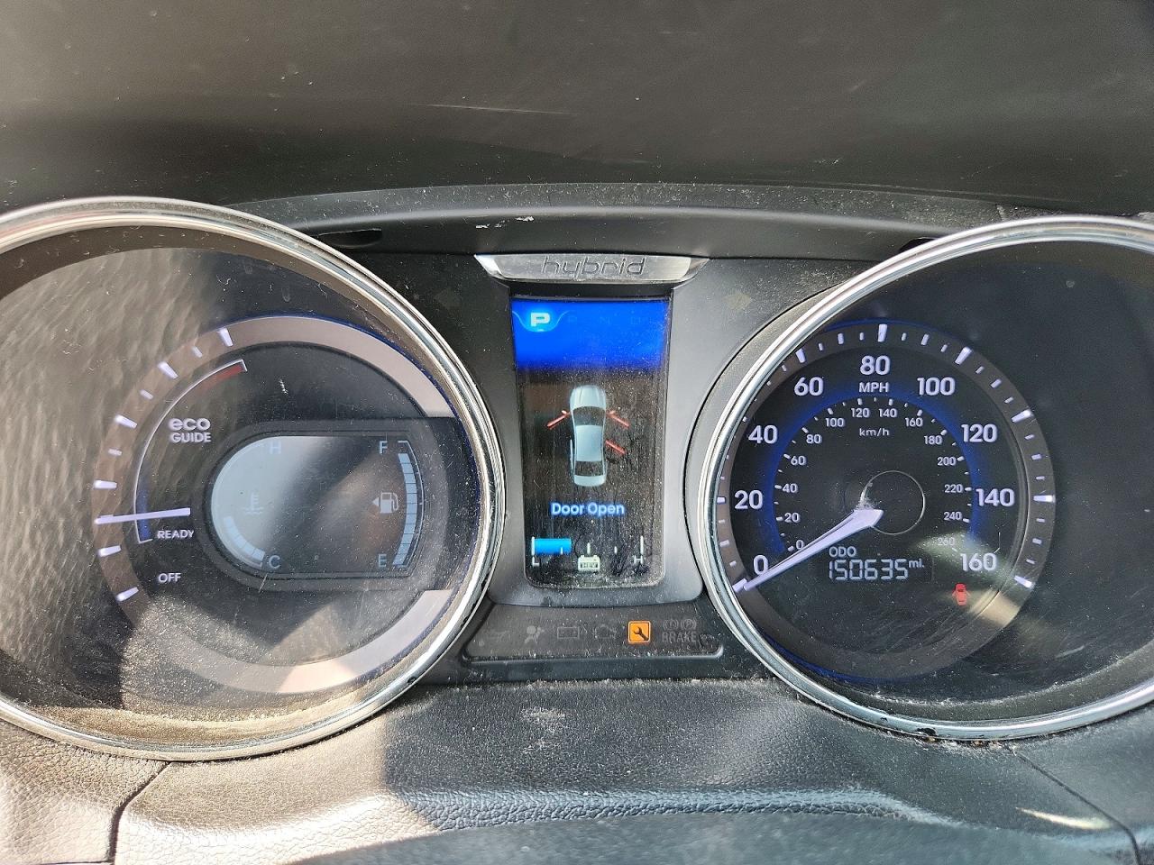 2013 Hyundai Sonata Hybrid Blue vin: KMHEC4A47DA078583