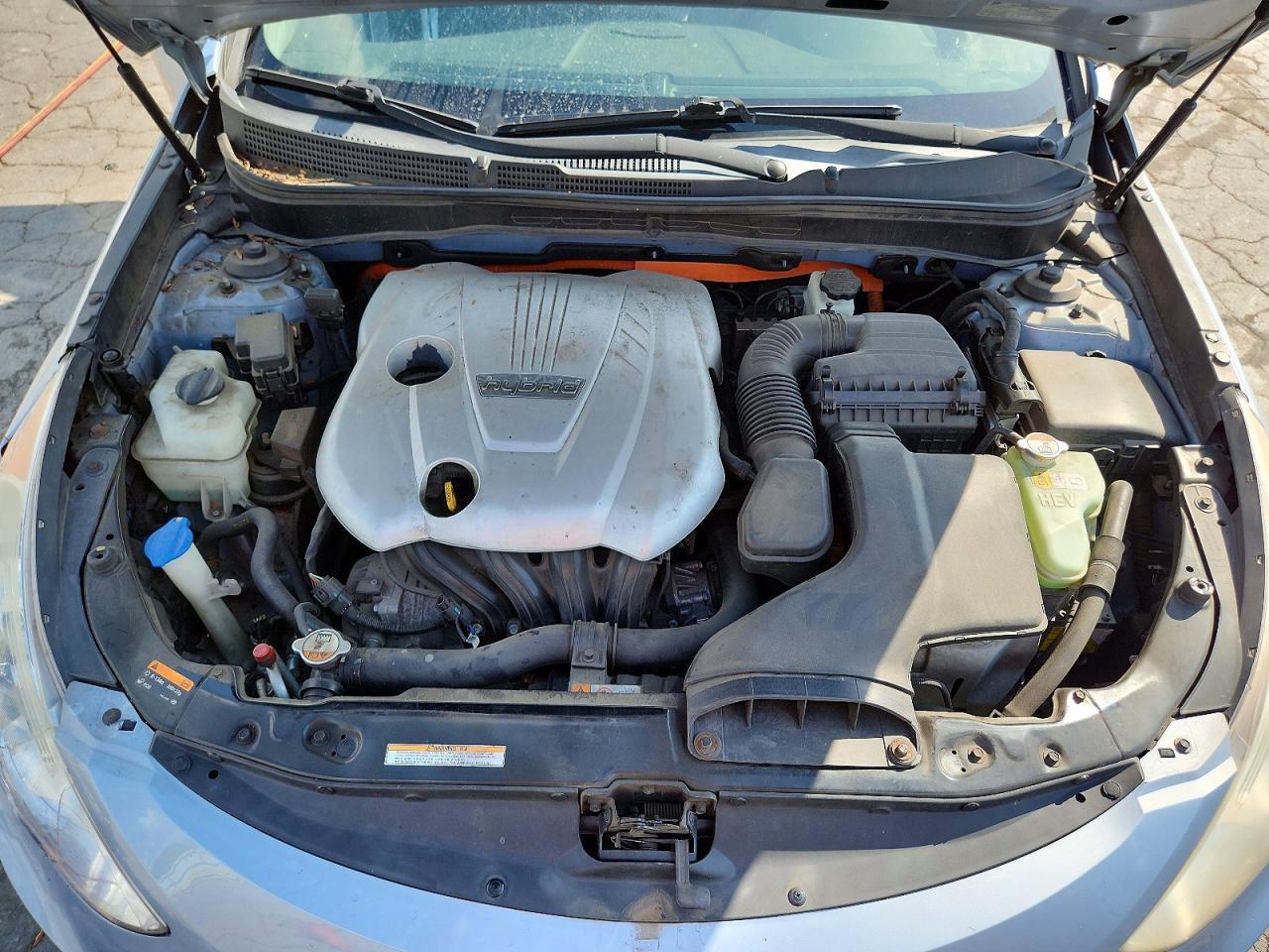 2013 Hyundai Sonata Hybrid Blue vin: KMHEC4A47DA078583