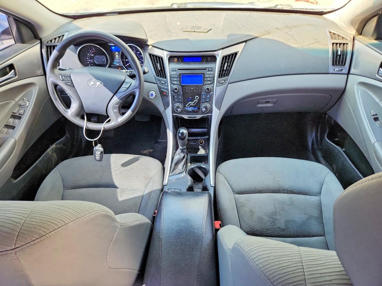 2013 Hyundai Sonata Hybrid Blue vin: KMHEC4A47DA078583