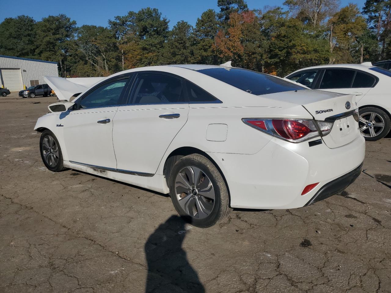 2013 Hyundai Sonata Hybrid White vin: KMHEC4A47DA081001