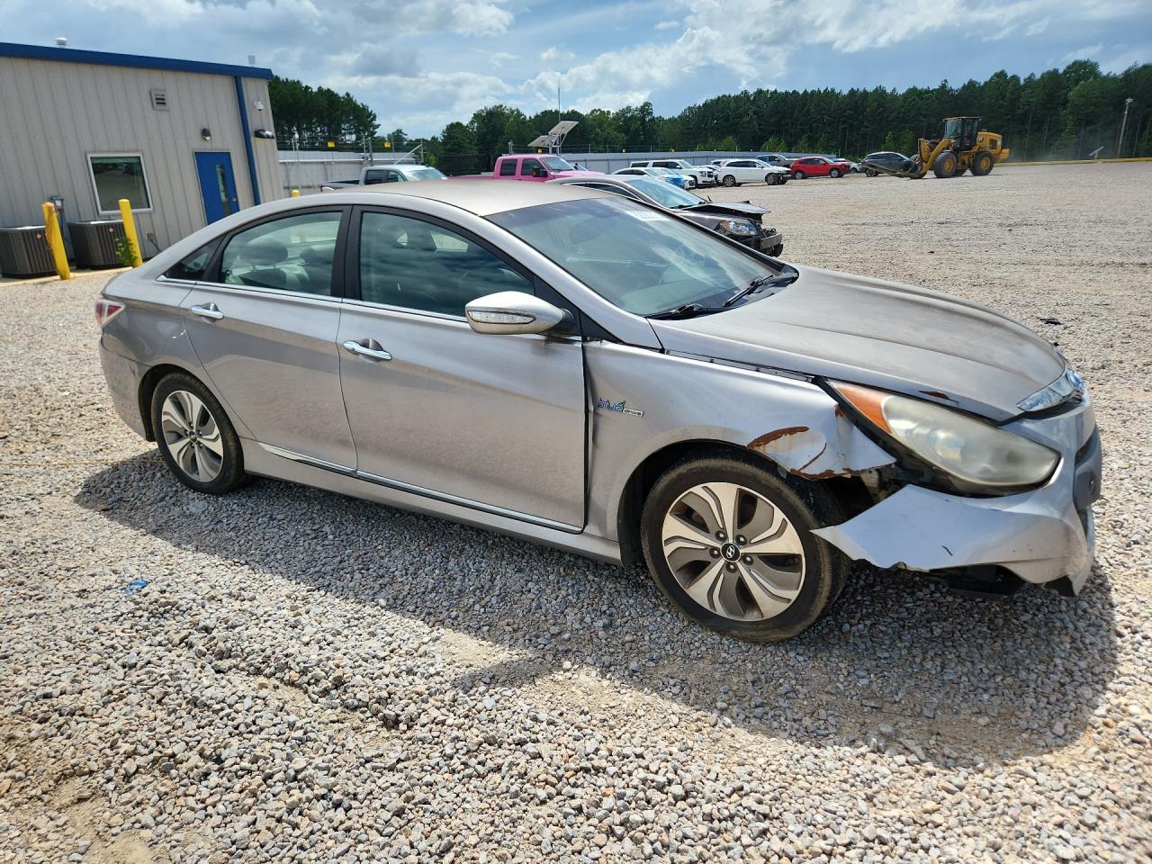 2013 Hyundai Sonata Hybrid Gray vin: KMHEC4A47DA083251