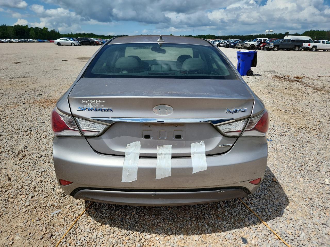 2013 Hyundai Sonata Hybrid Gray vin: KMHEC4A47DA083251