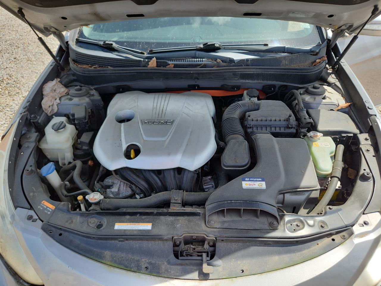 2013 Hyundai Sonata Hybrid Gray vin: KMHEC4A47DA083251