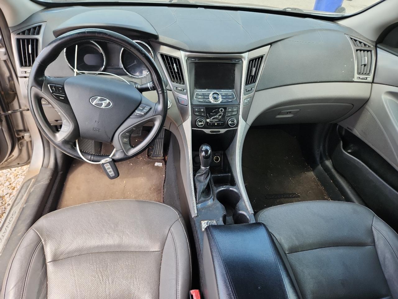 2013 Hyundai Sonata Hybrid Gray vin: KMHEC4A47DA083251