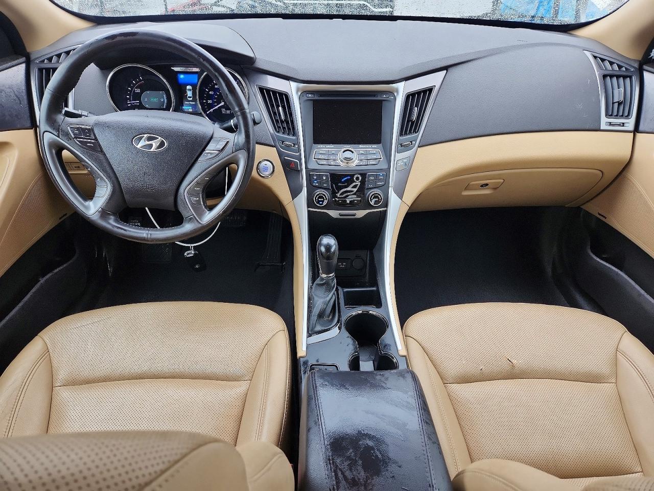 2013 Hyundai Sonata Hybrid White vin: KMHEC4A47DA083931