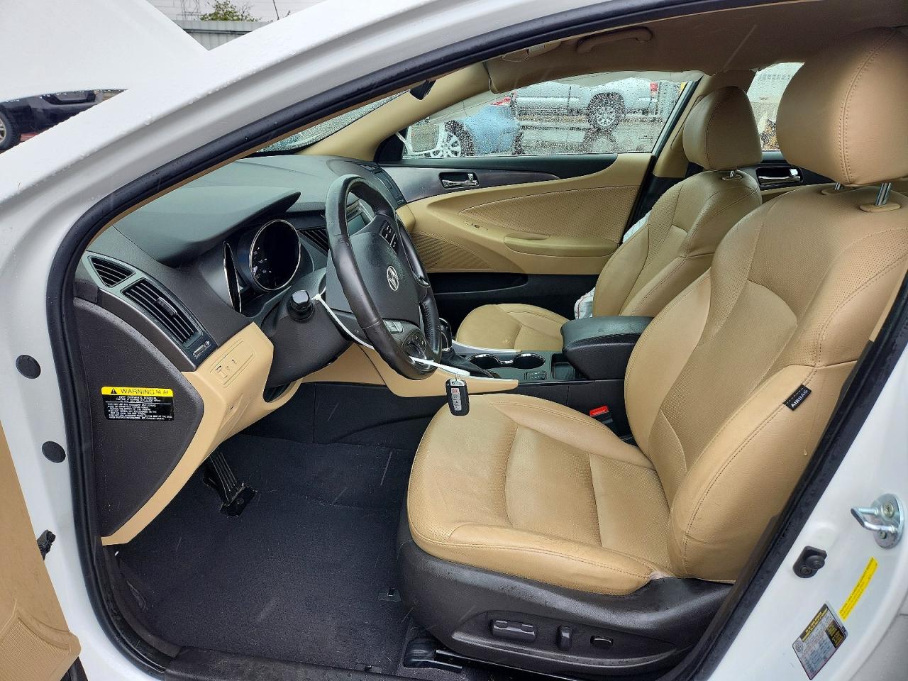 2013 Hyundai Sonata Hybrid White vin: KMHEC4A47DA083931
