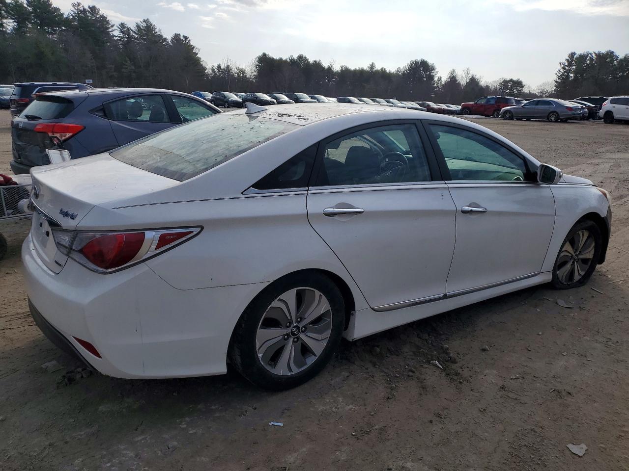 2013 Hyundai Sonata Hybrid Limited Белый vin: KMHEC4A47DA086036
