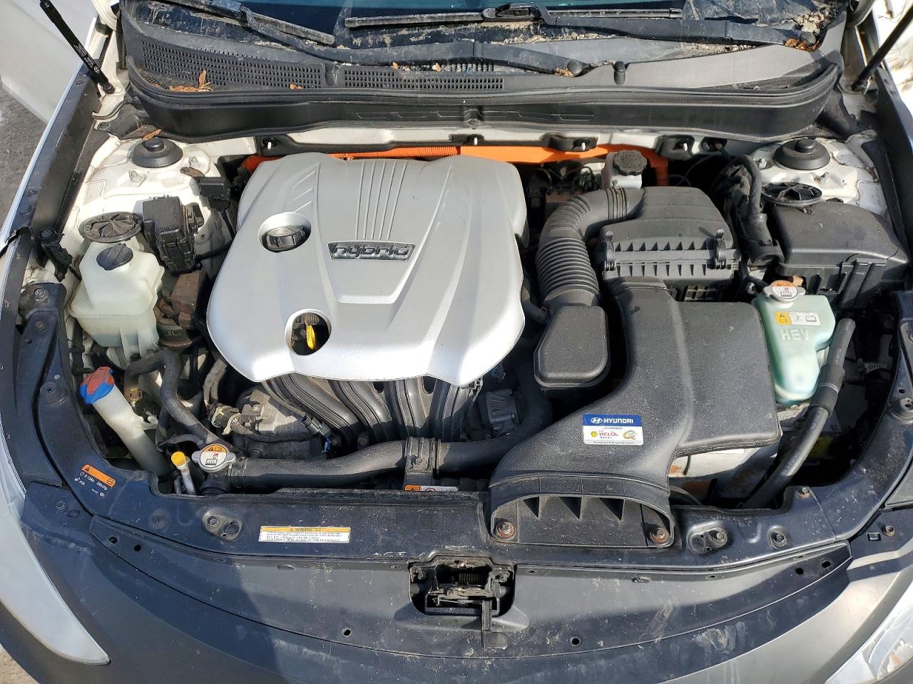 2013 Hyundai Sonata Hybrid Limited Белый vin: KMHEC4A47DA086036
