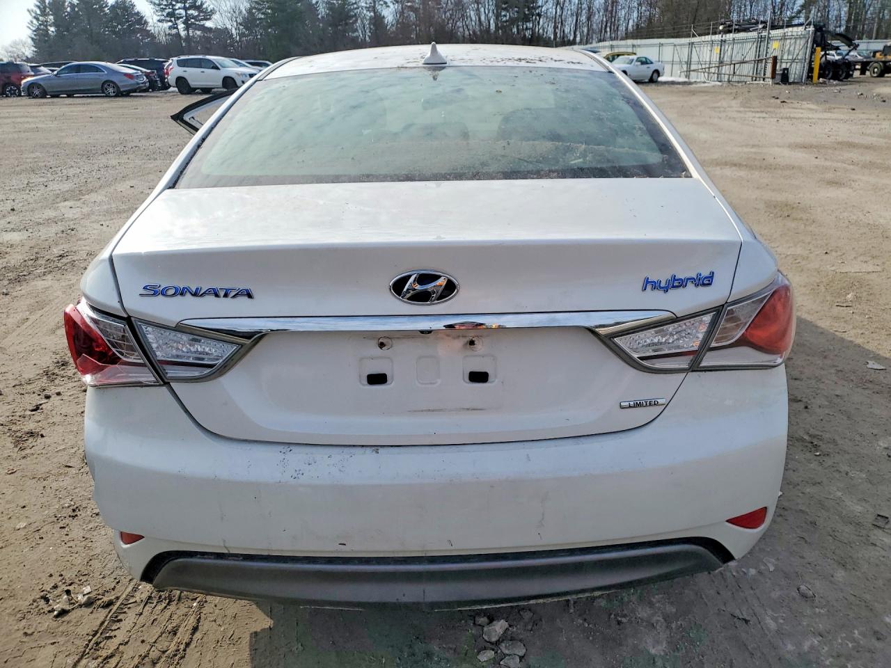 2013 Hyundai Sonata Hybrid Limited Белый vin: KMHEC4A47DA086036