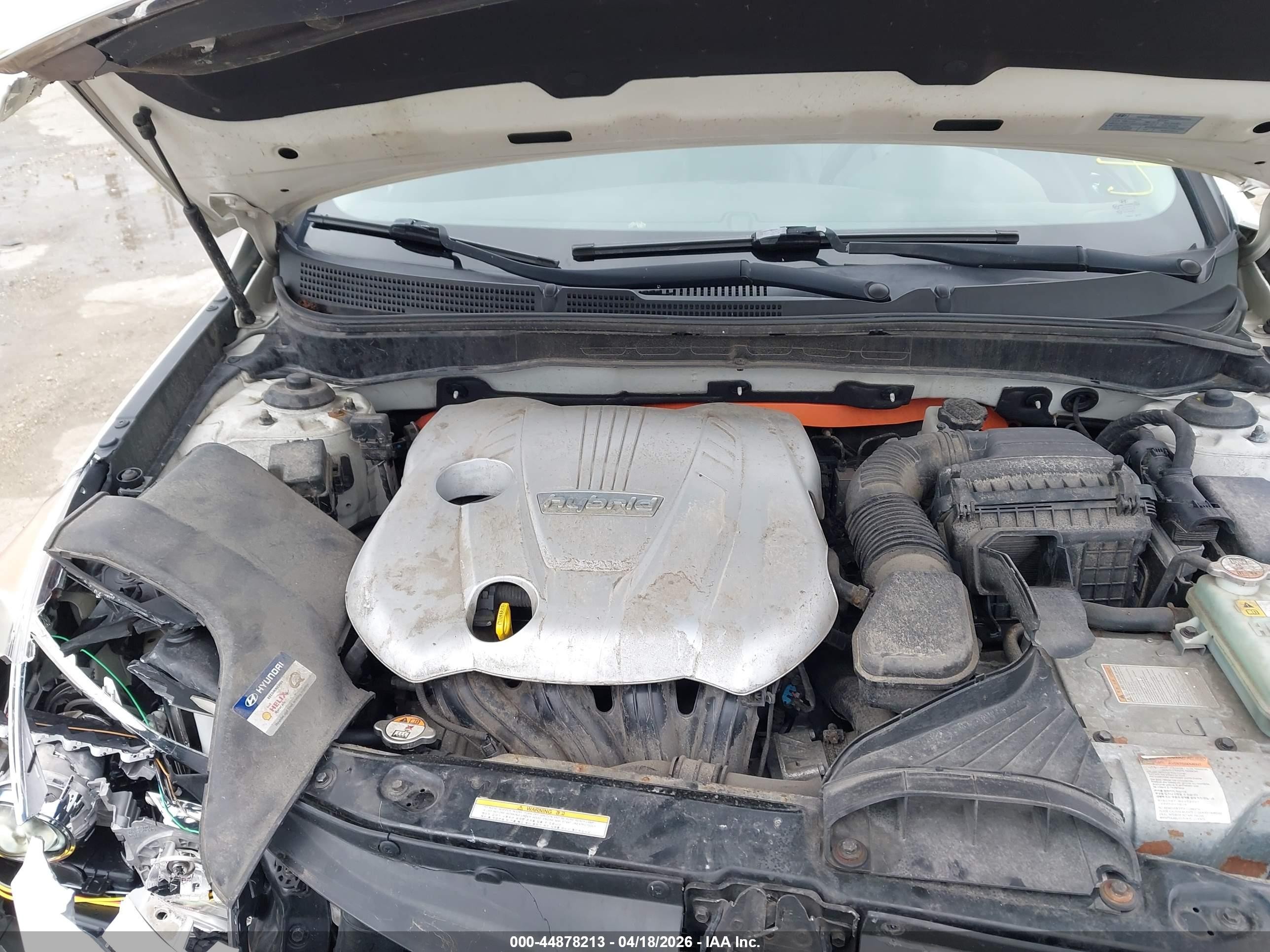 2013 Hyundai Sonata Hybrid Limited Белый vin: KMHEC4A47DA090460