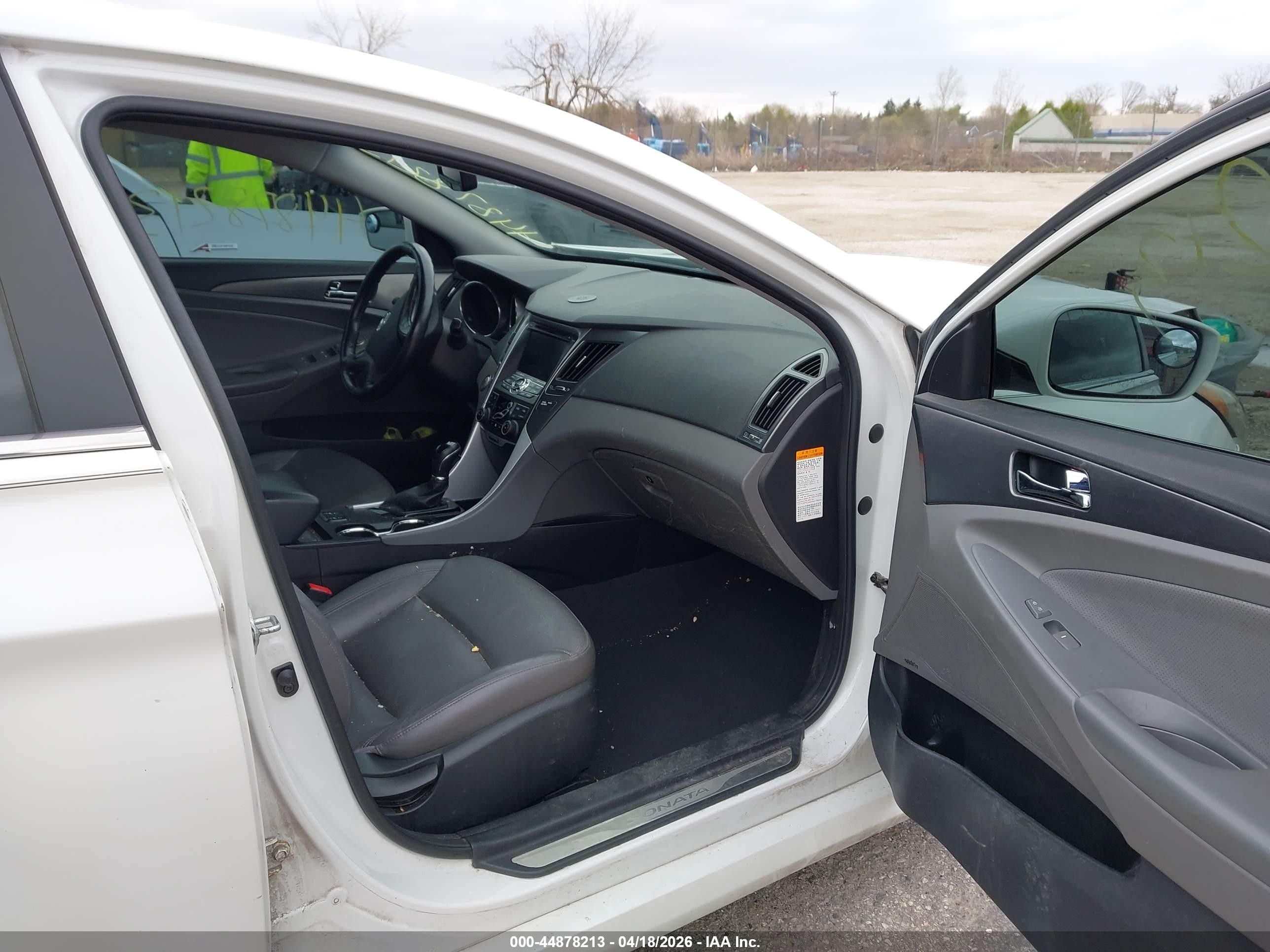 2013 Hyundai Sonata Hybrid Limited Белый vin: KMHEC4A47DA090460
