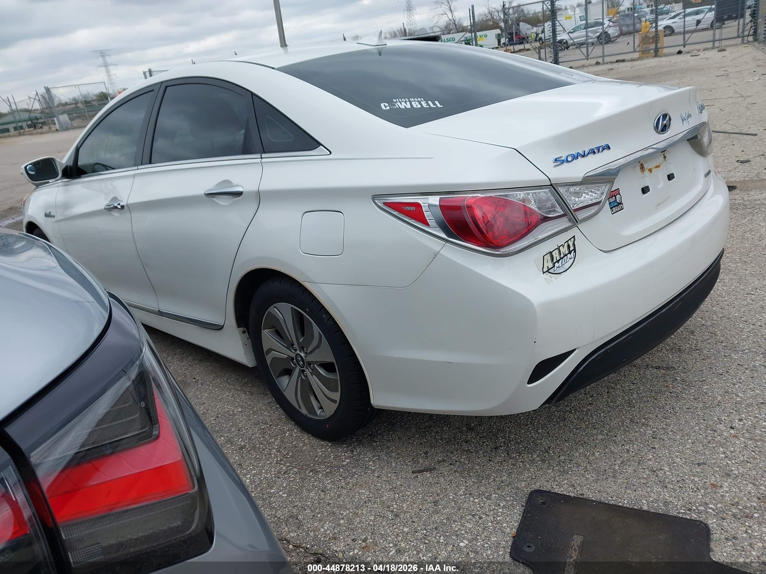 2013 Hyundai Sonata Hybrid Limited Белый vin: KMHEC4A47DA090460