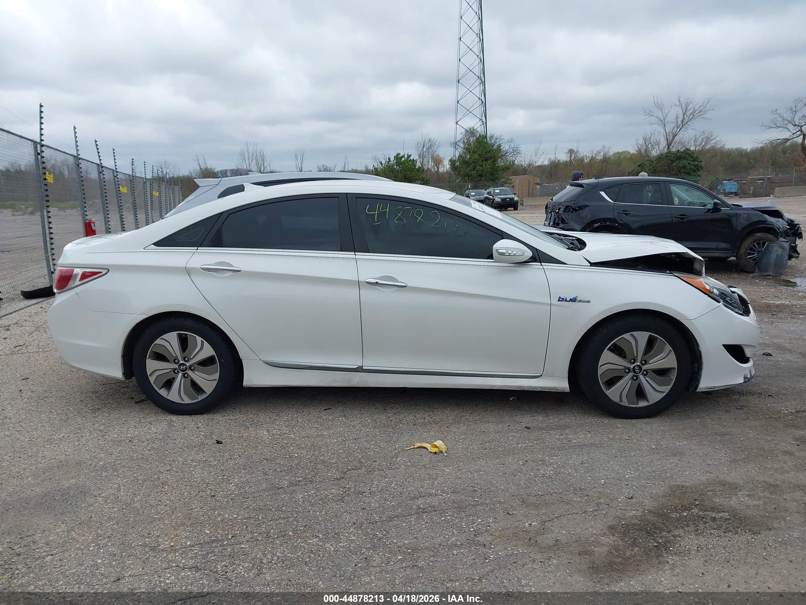 2013 Hyundai Sonata Hybrid Limited Белый vin: KMHEC4A47DA090460