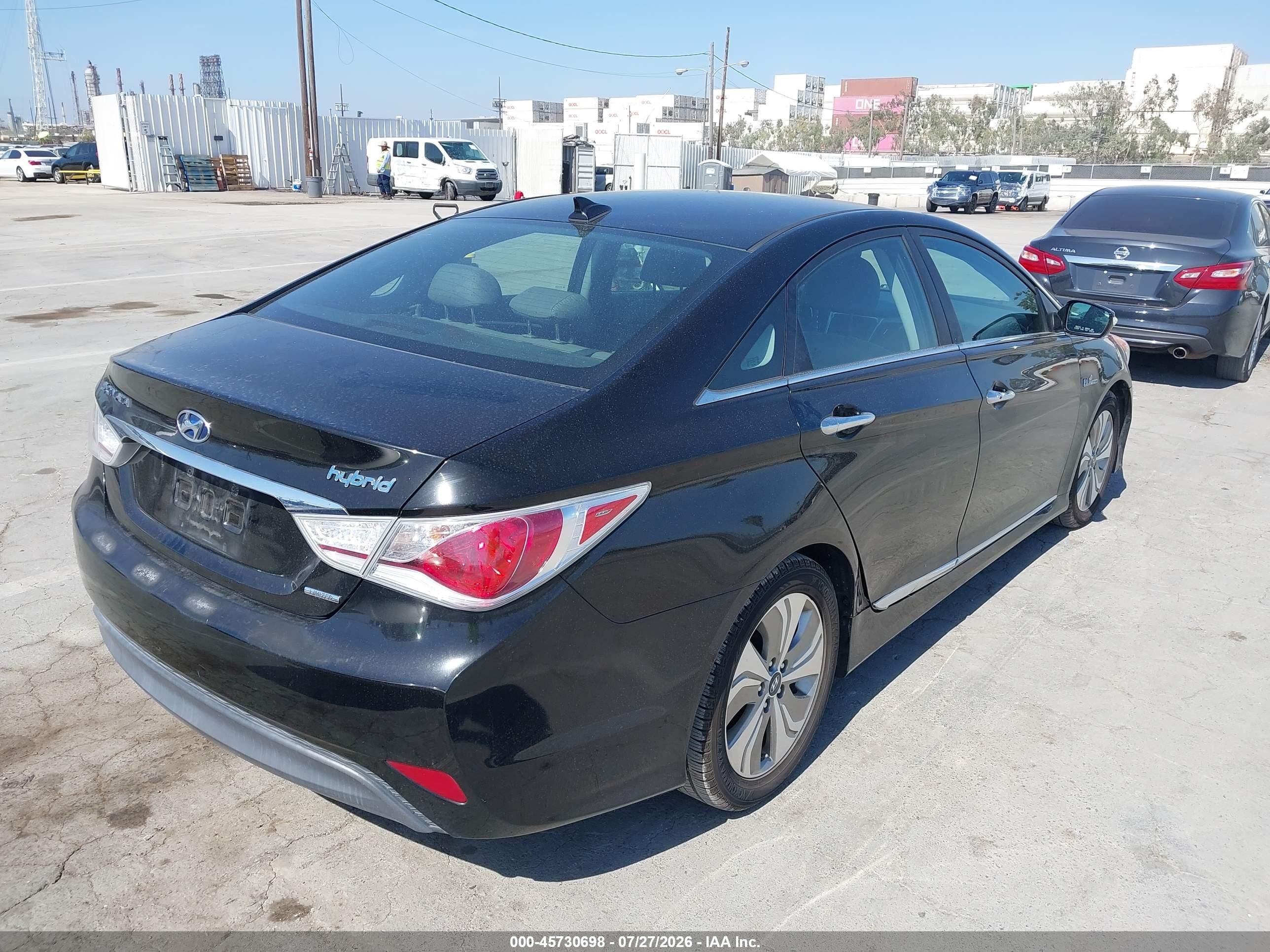 2013 Hyundai Sonata Hybrid Limited Black vin: KMHEC4A47DA101165