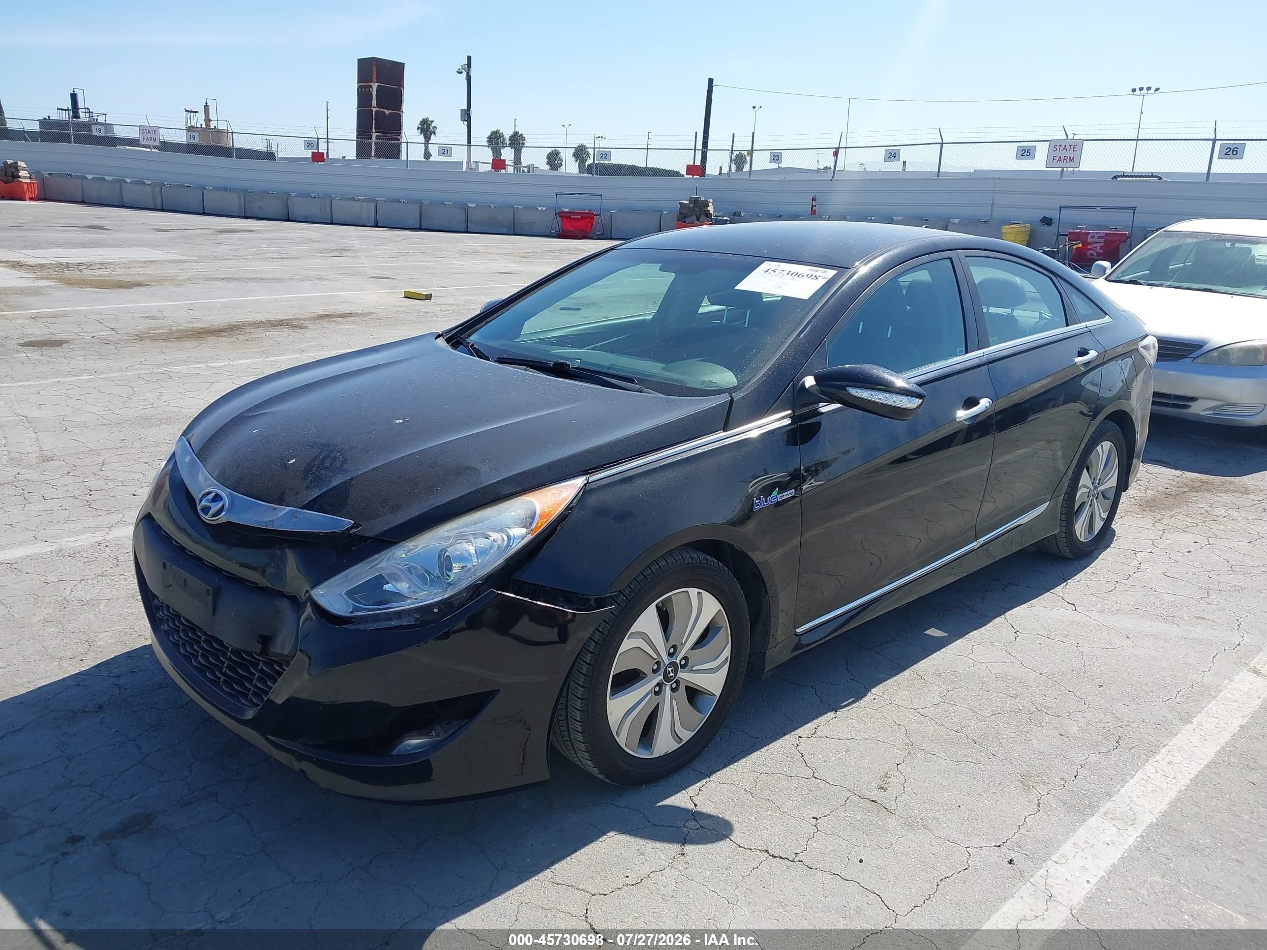 2013 Hyundai Sonata Hybrid Limited Black vin: KMHEC4A47DA101165