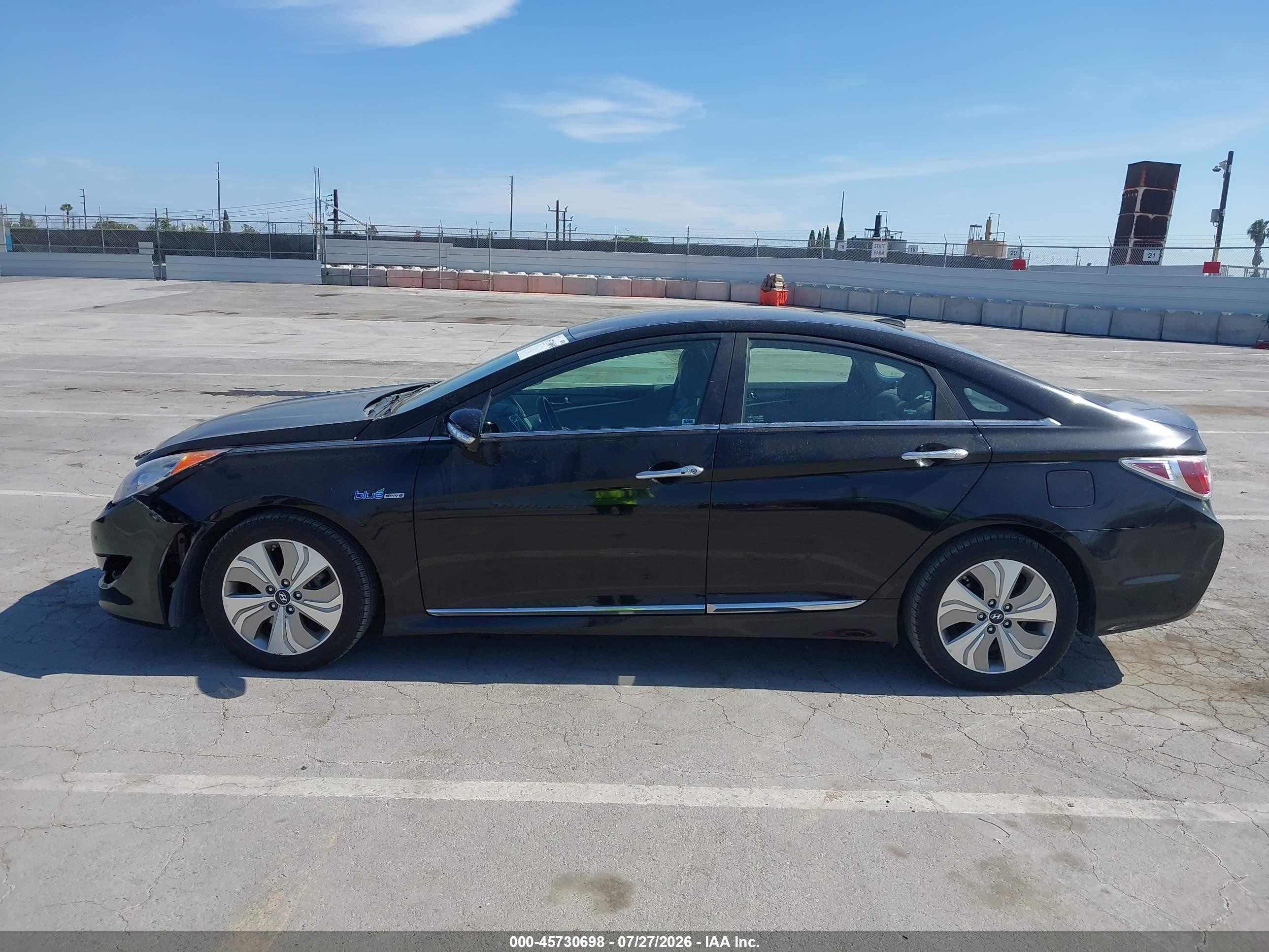 2013 Hyundai Sonata Hybrid Limited Black vin: KMHEC4A47DA101165