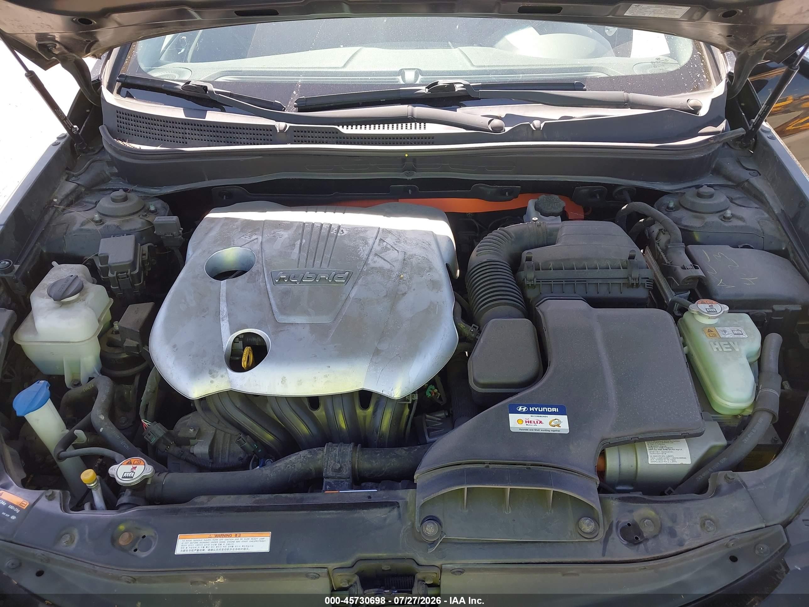 2013 Hyundai Sonata Hybrid Limited Black vin: KMHEC4A47DA101165