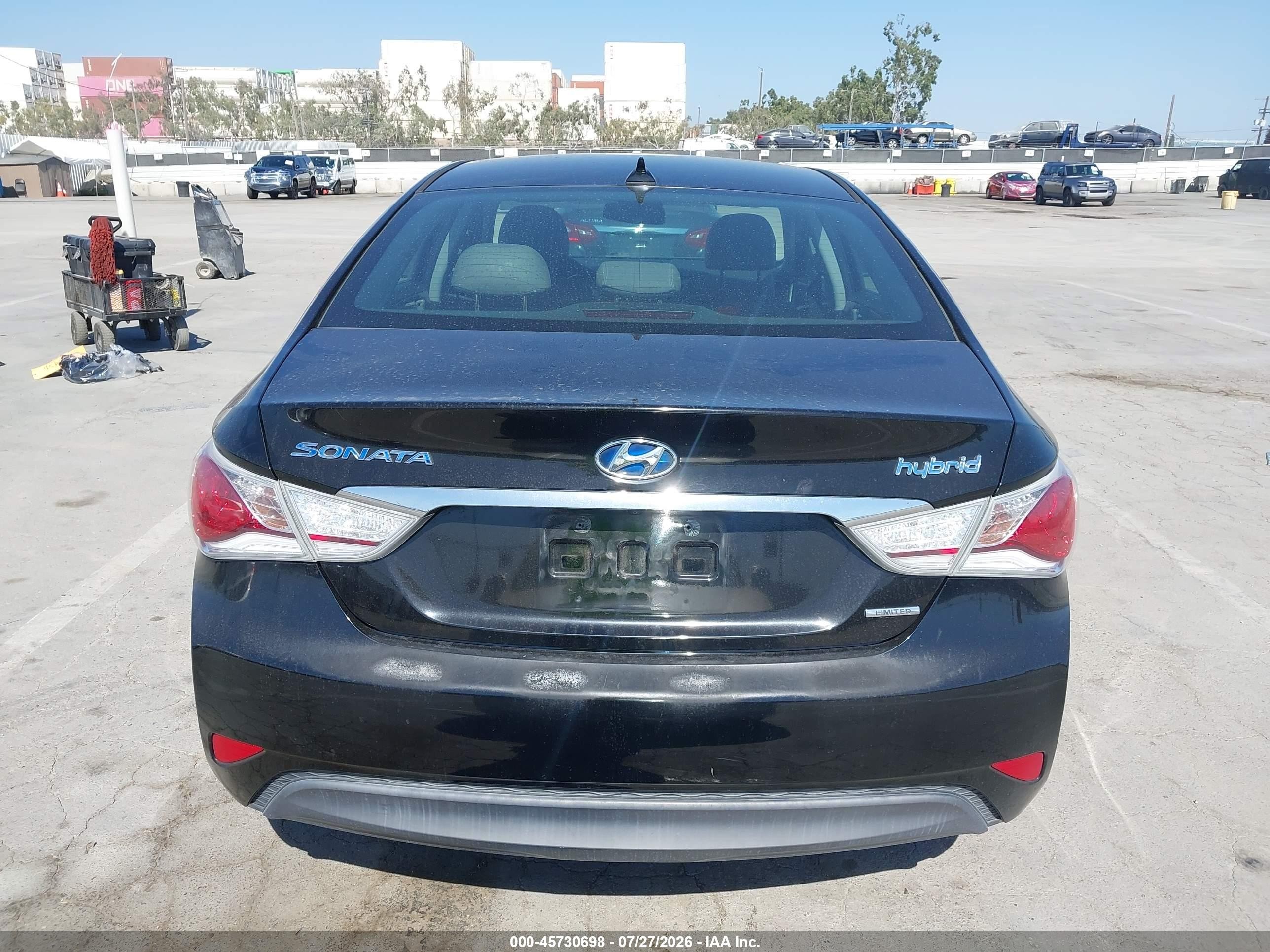 2013 Hyundai Sonata Hybrid Limited Black vin: KMHEC4A47DA101165