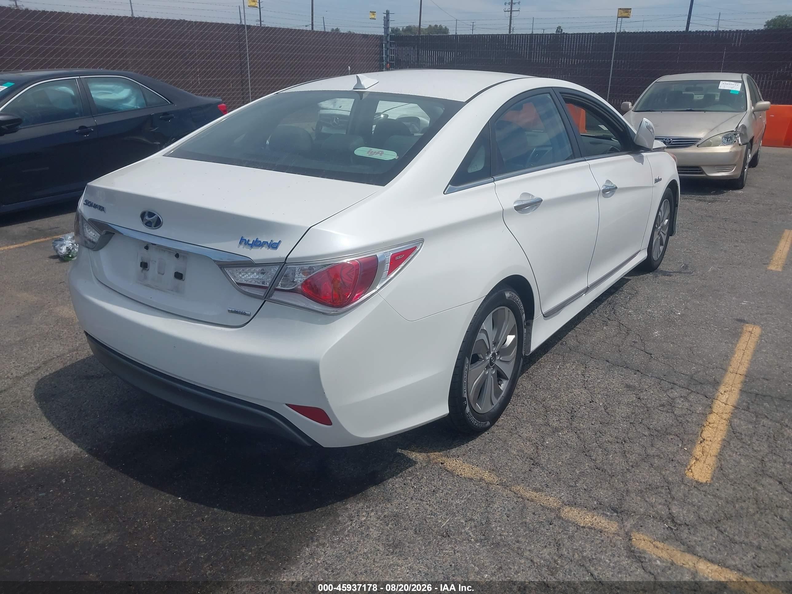 2013 Hyundai Sonata Hybrid Limited White vin: KMHEC4A47DA101263