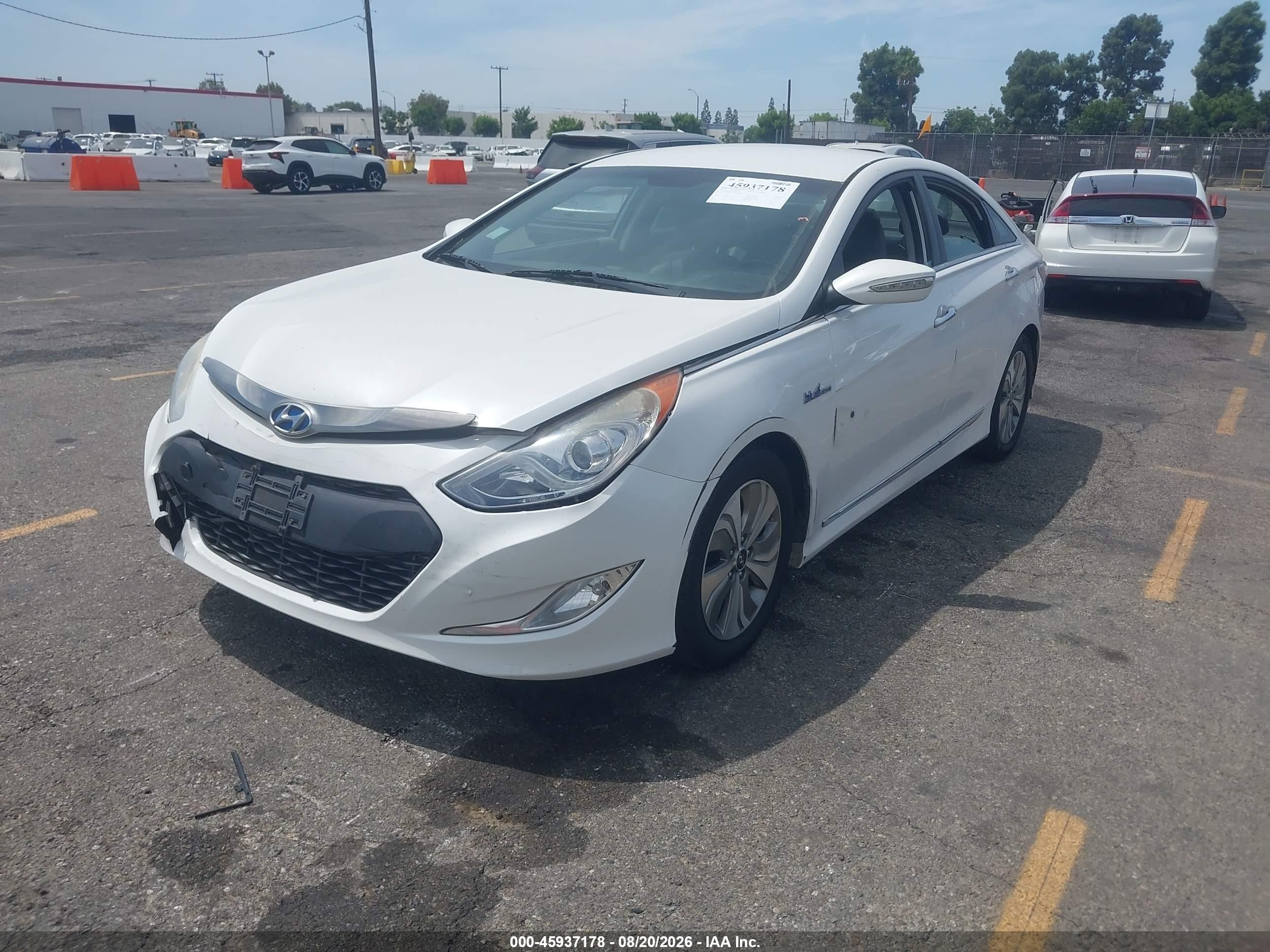 2013 Hyundai Sonata Hybrid Limited White vin: KMHEC4A47DA101263